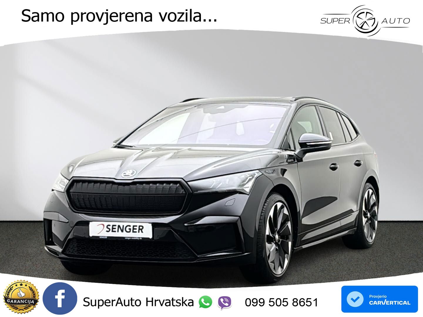 Škoda Enyaq iV 80 82 kWh (204 KS) SportLine LED+GR SJED+ACC