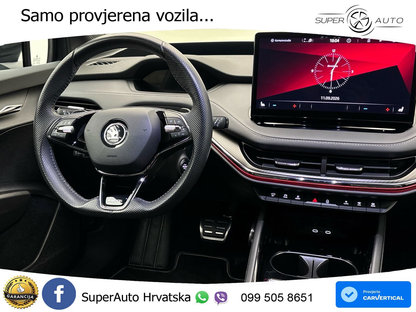 Škoda Enyaq iV 80 82 kWh (204 KS) SportLine LED+GR SJED+ACC