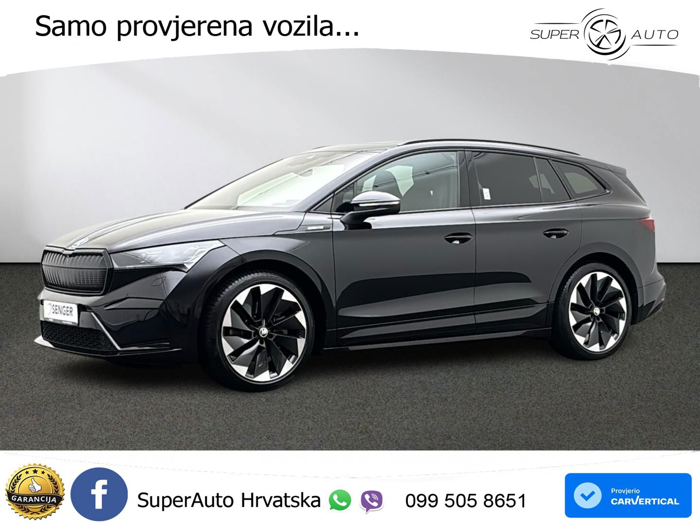 Škoda Enyaq iV 80 82 kWh (204 KS) SportLine LED+GR SJED+ACC