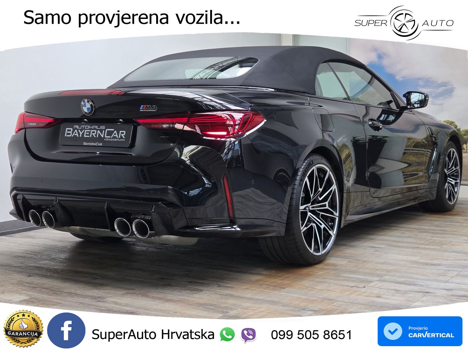 BMW M4 Convertible Competition 3.0 (530 KS) xDrive Steptronic LED+GR SJED+ACC