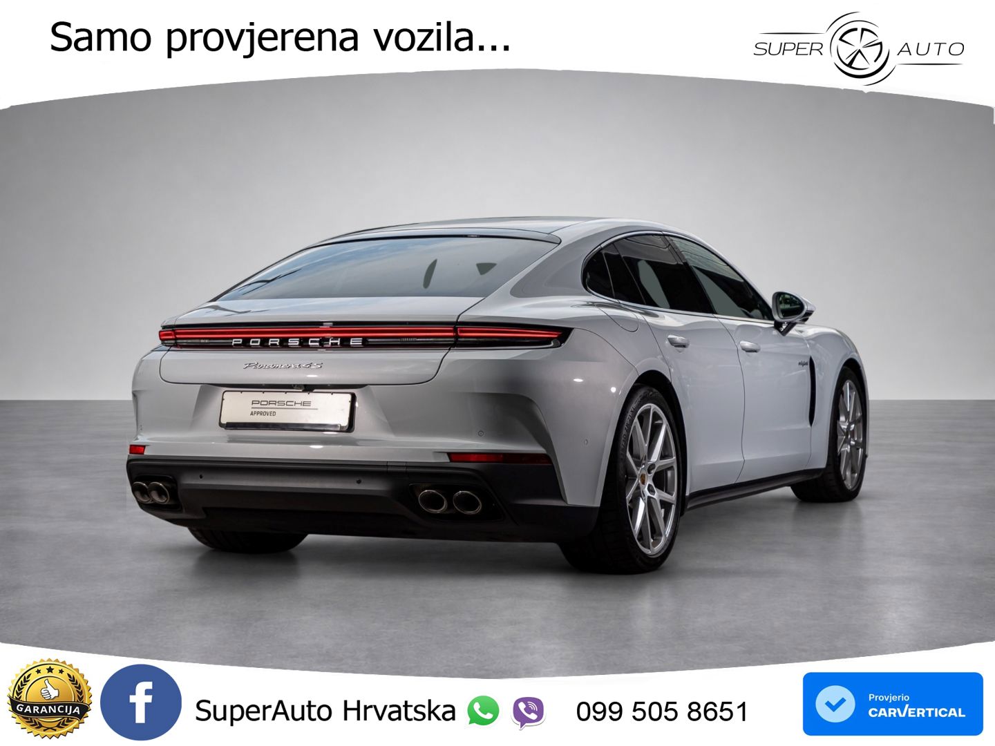 Porsche Panamera 4S 2.9 V6 (544 KS) E-Hybrid PDK ACC+HEAD+4xGR SJED+360+PANO