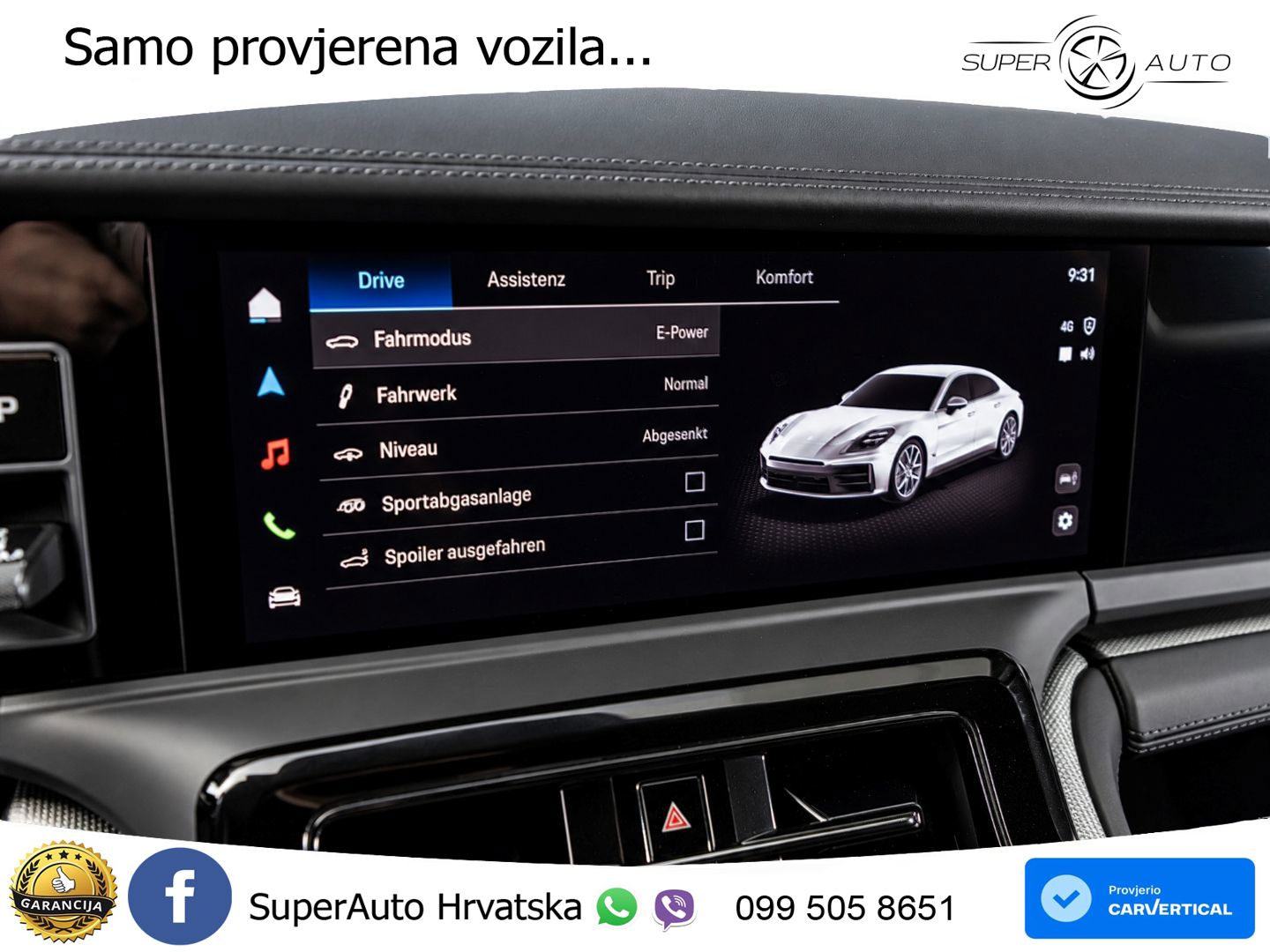 Porsche Panamera 4S 2.9 V6 (544 KS) E-Hybrid PDK ACC+HEAD+4xGR SJED+360+PANO