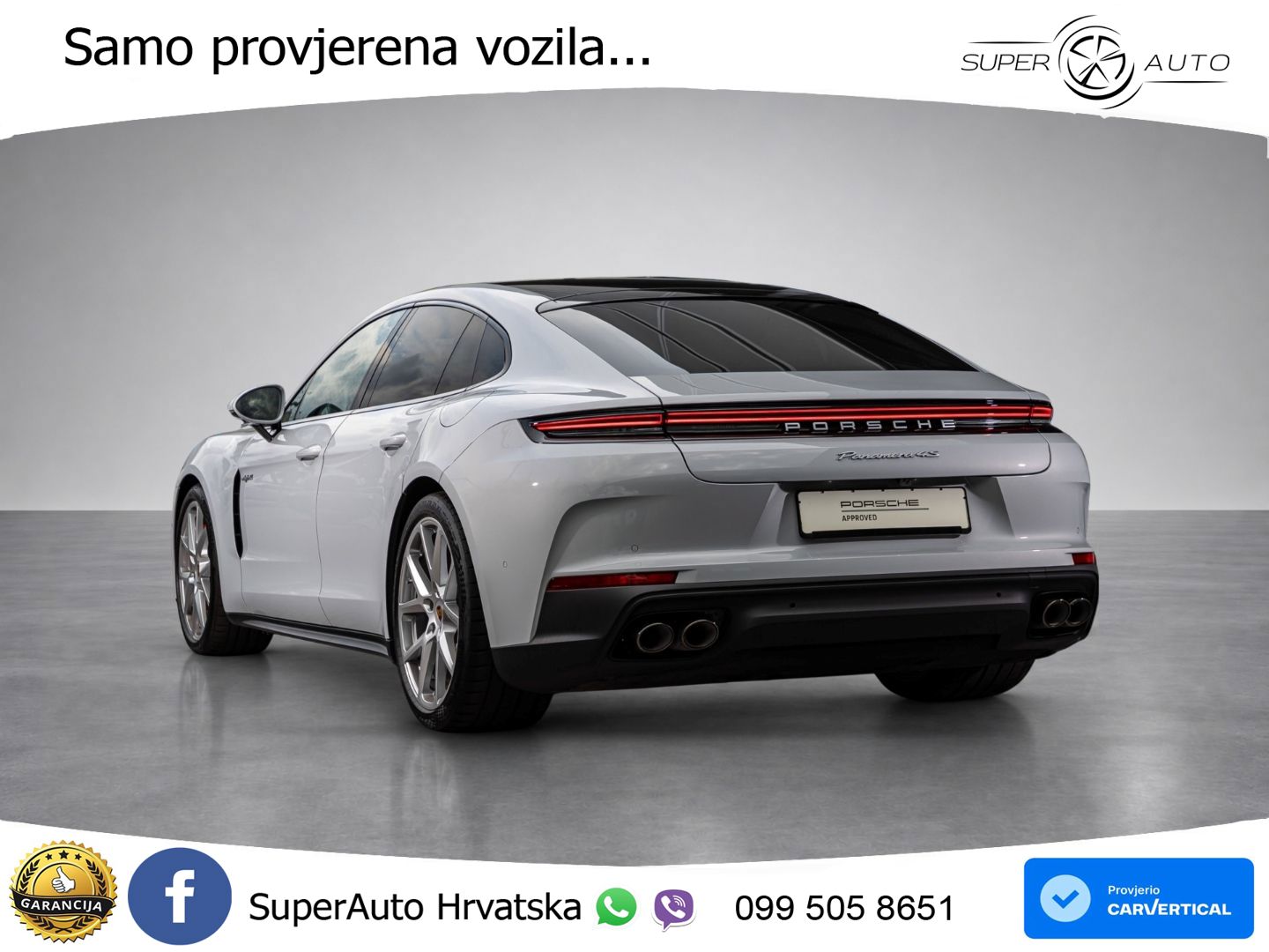 Porsche Panamera 4S 2.9 V6 (544 KS) E-Hybrid PDK ACC+HEAD+4xGR SJED+360+PANO