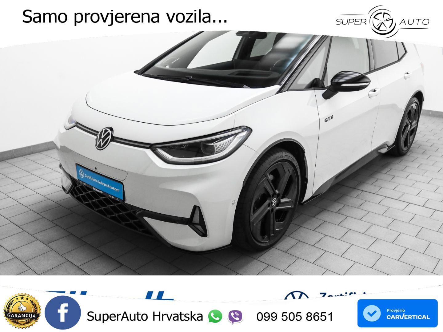 Volkswagen ID.3 GTX Performance 84 kWh (326 KS) LED+GR SJED+ACC