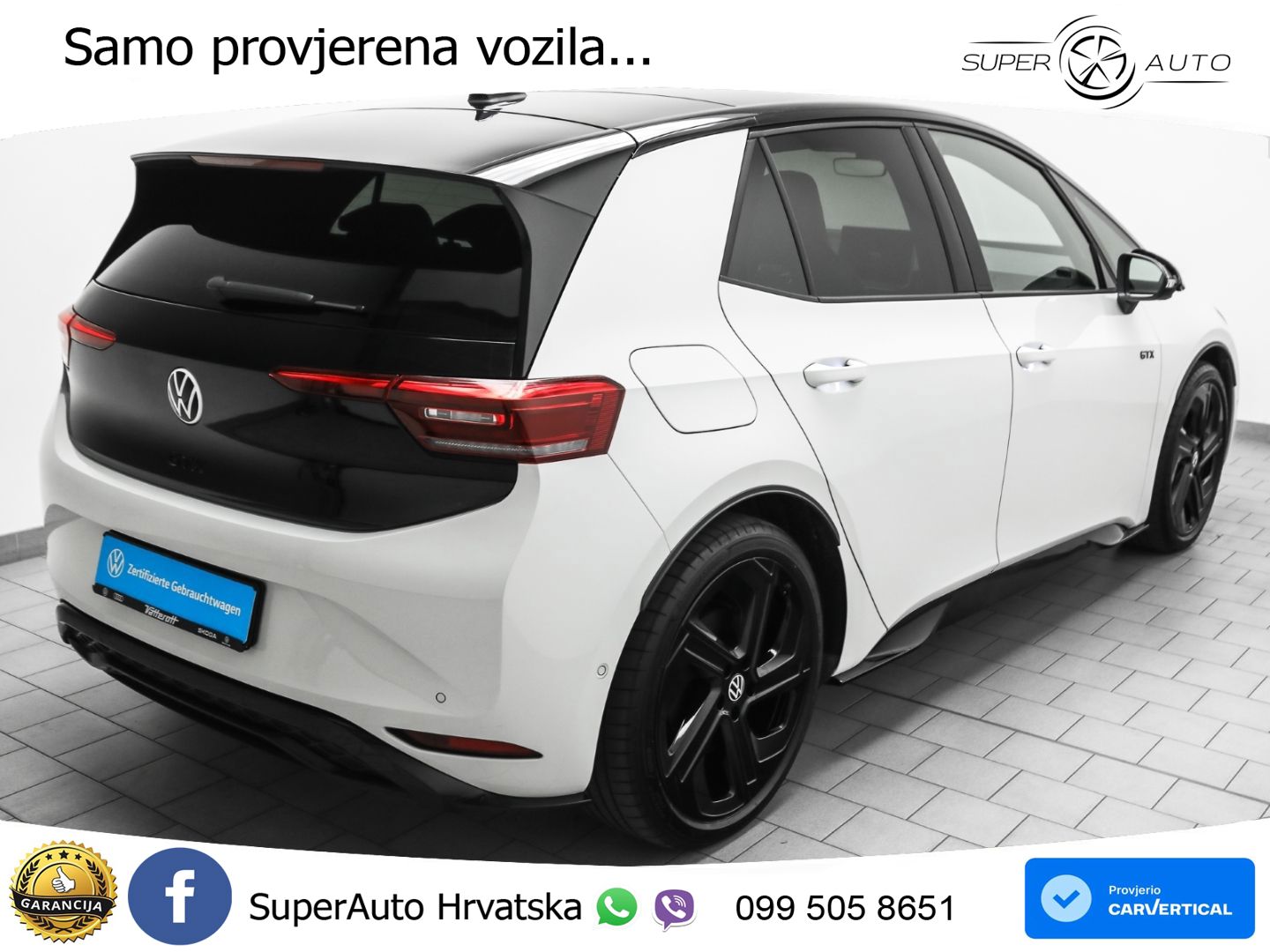 Volkswagen ID.3 GTX Performance 84 kWh (326 KS) LED+GR SJED+ACC