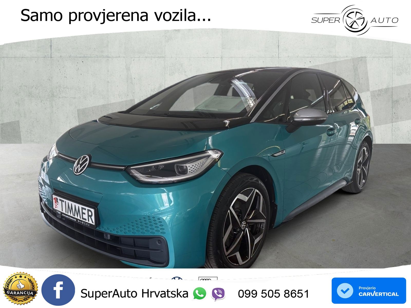 Volkswagen ID.3 Pro Performance 62 kWh (204 KS) LED+GR SJED+ACC
