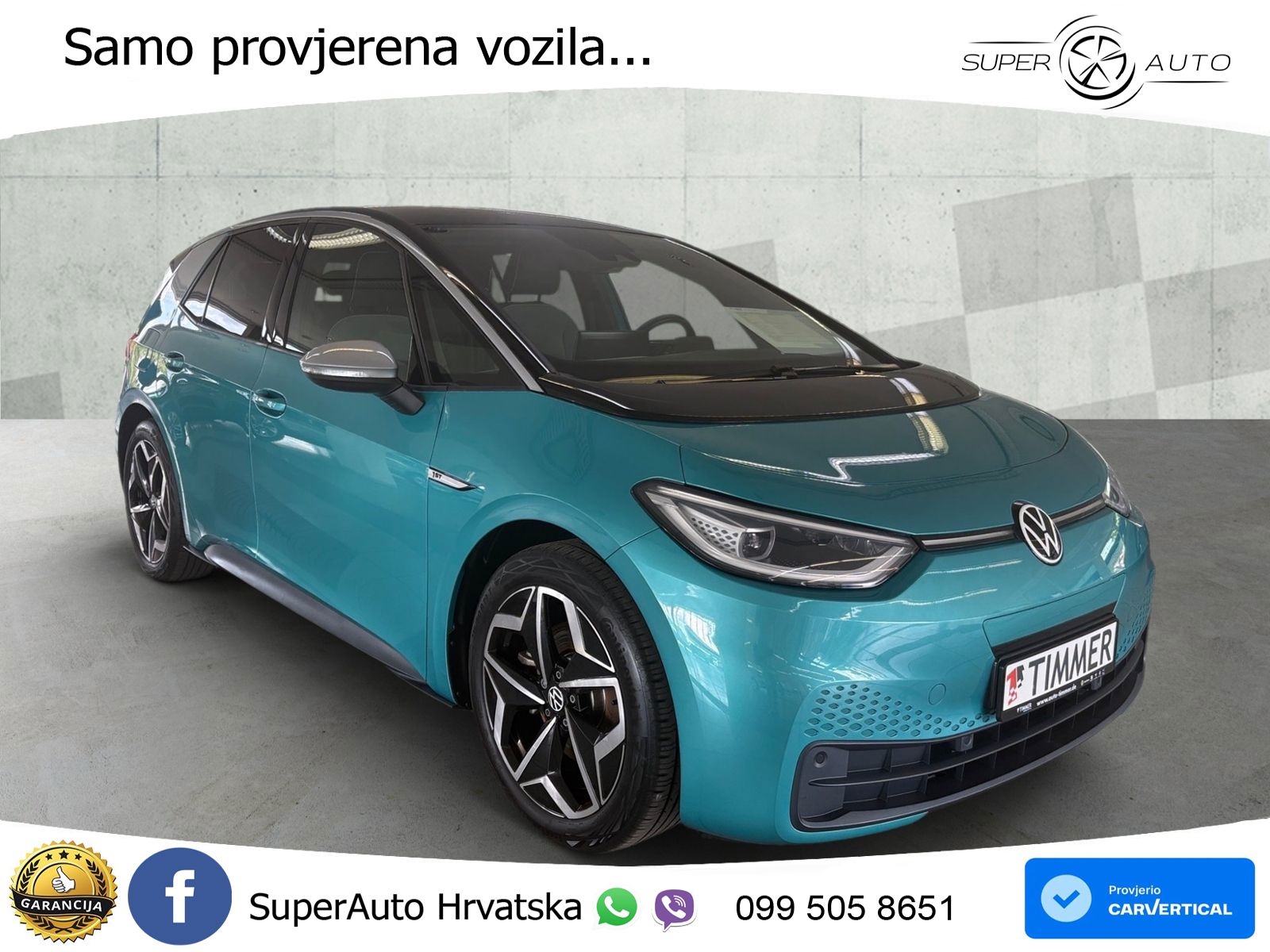 Volkswagen ID.3 Pro Performance 62 kWh (204 KS) LED+GR SJED+ACC