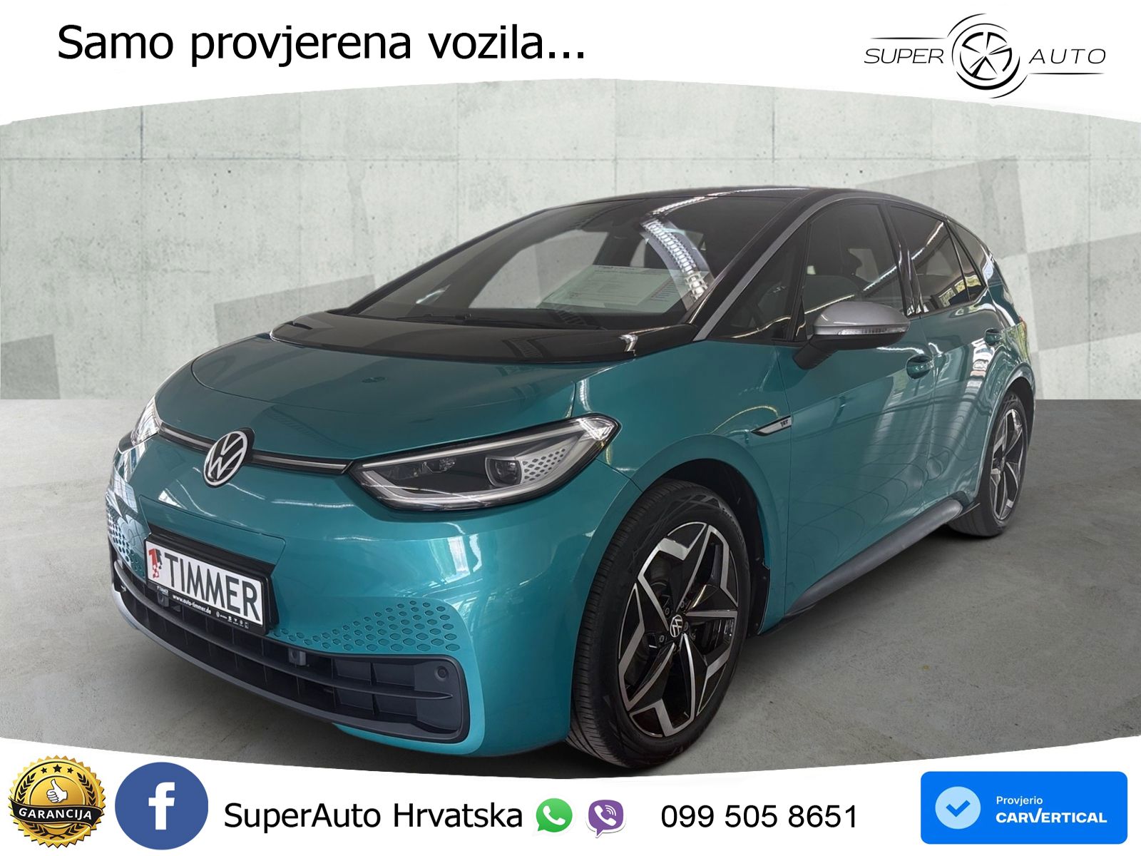 Volkswagen ID.3 Pro Performance 62 kWh (204 KS) LED+GR SJED+ACC