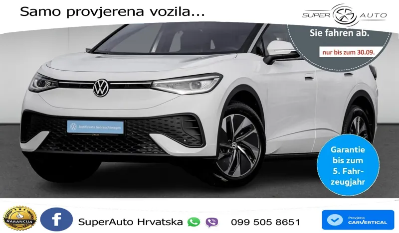 Volkswagen ID.5 Pure 55 kWh (170 KS) LED+GR SJED+ACC