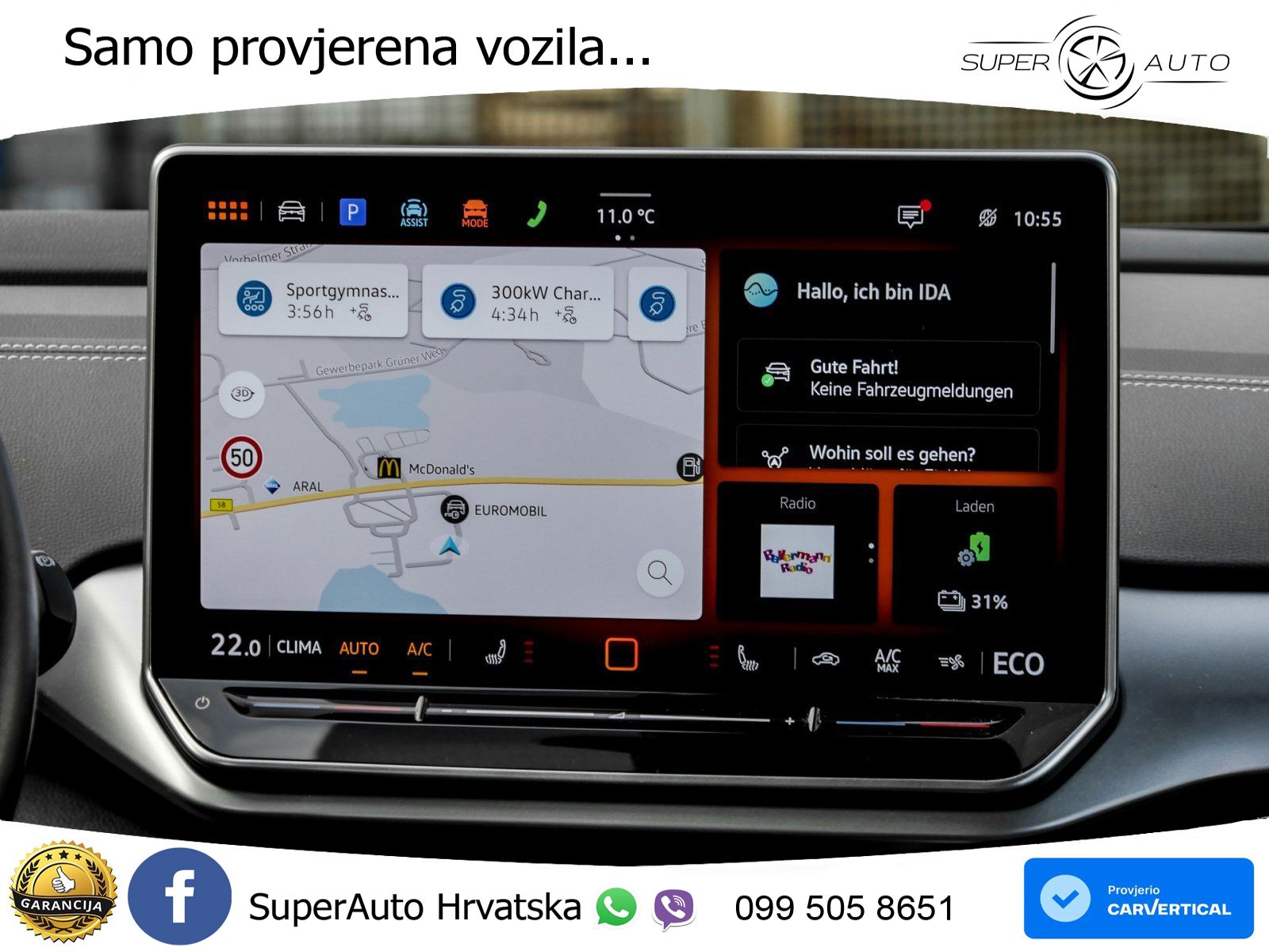 Volkswagen ID.5 Pure 55 kWh (170 KS) LED+GR SJED+ACC
