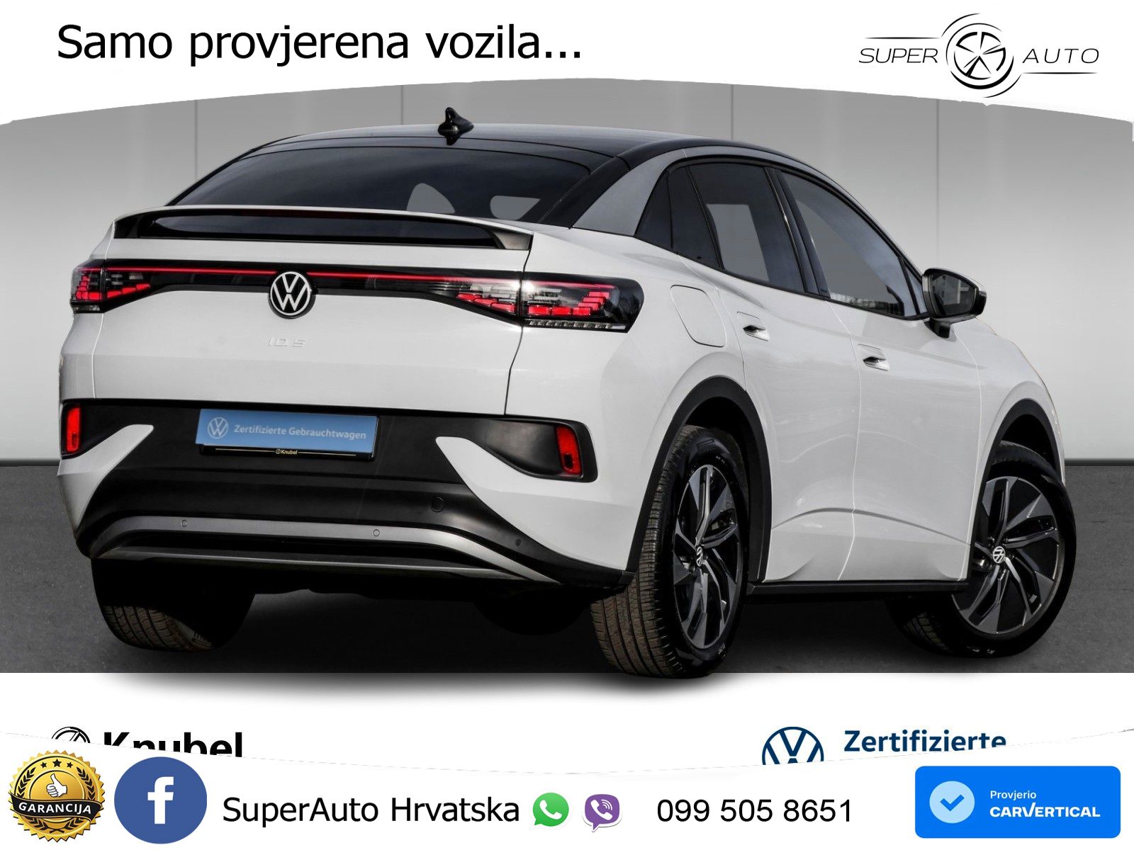 Volkswagen ID.5 Pure 55 kWh (170 KS) LED+GR SJED+ACC
