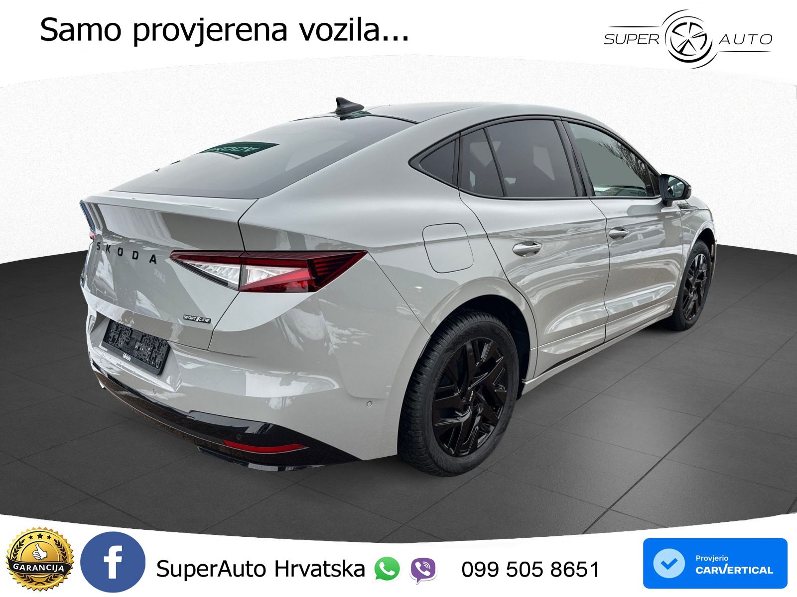 Škoda Enyaq Coupe iV 85 82 kWh (286 KS) SportLine LED+GR SJED+ACC