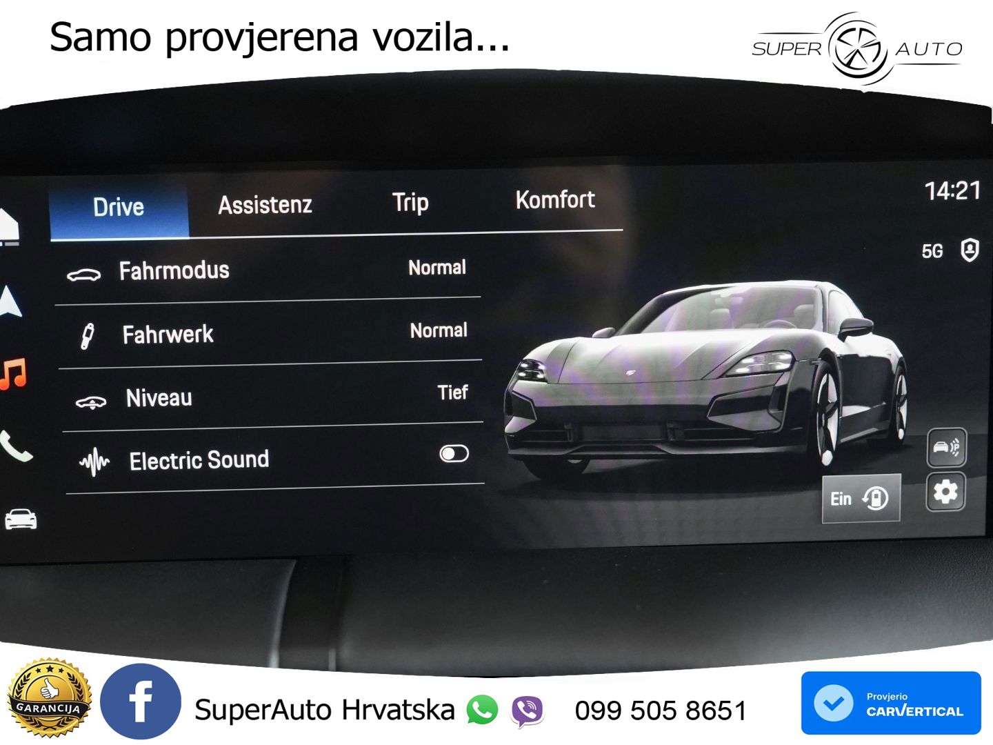 Porsche Taycan Sport Turismo 4S 105 kWh (598 KS)