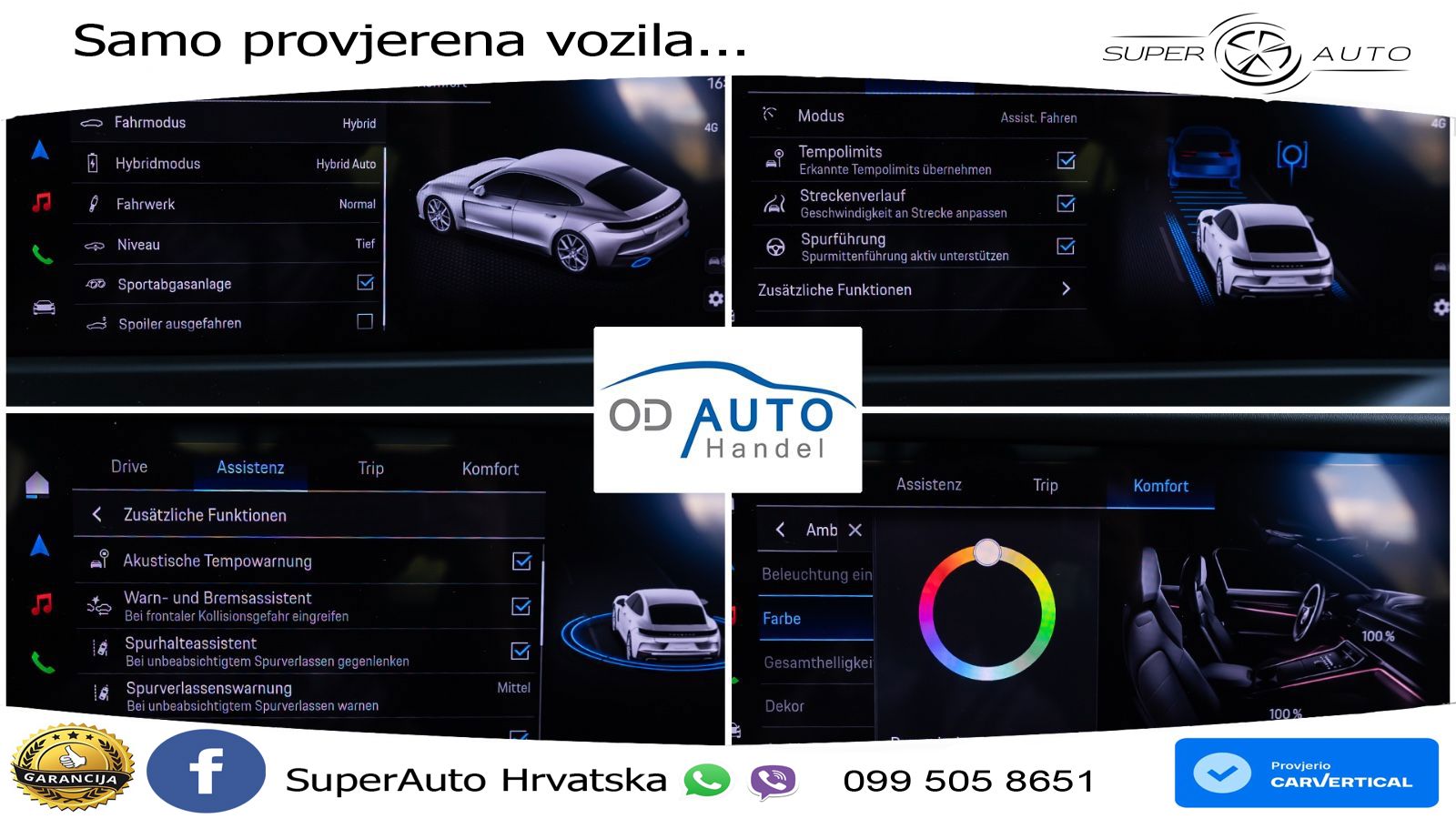 Porsche Panamera 4 2.9 V6 (470 KS) E-Hybrid PDK ACC+HEAD+4xGR SJED+360+PANO