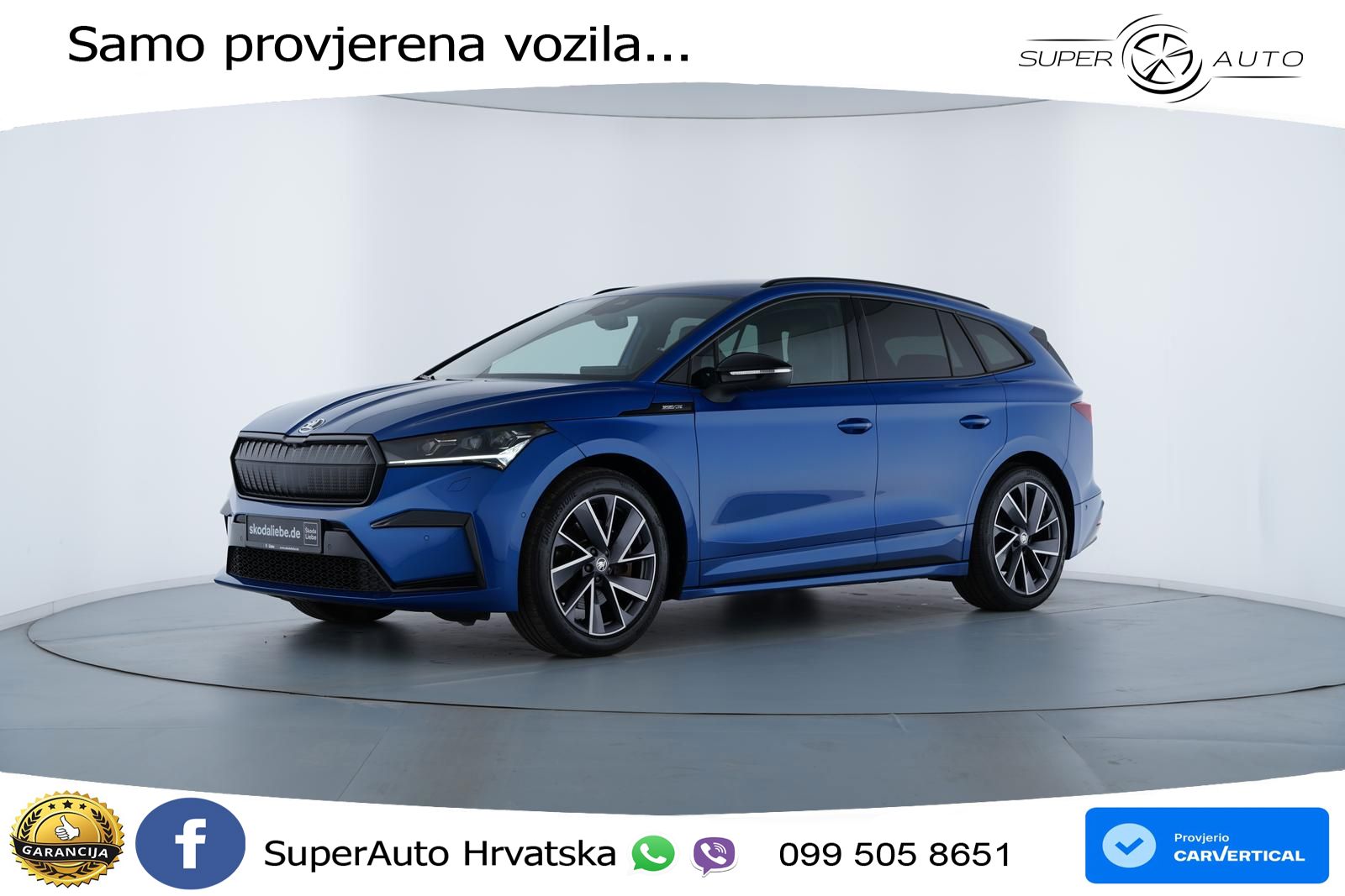 Škoda Enyaq iV 80x 82 kWh (265 KS) AWD SportLine