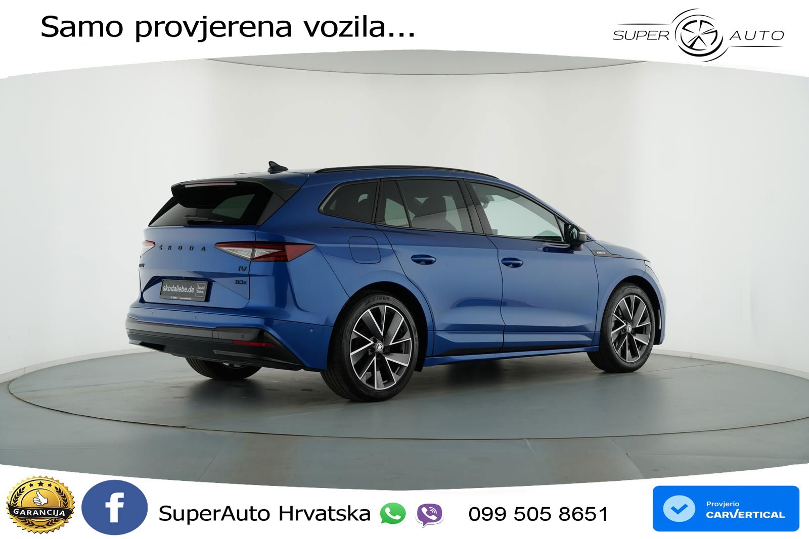 Škoda Enyaq iV 80x 82 kWh (265 KS) AWD SportLine
