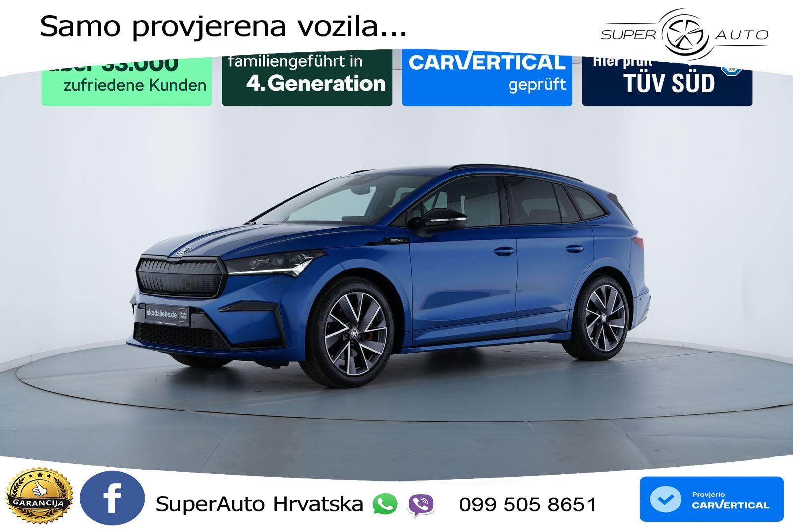 Škoda Enyaq iV 80x 82 kWh (265 KS) AWD SportLine