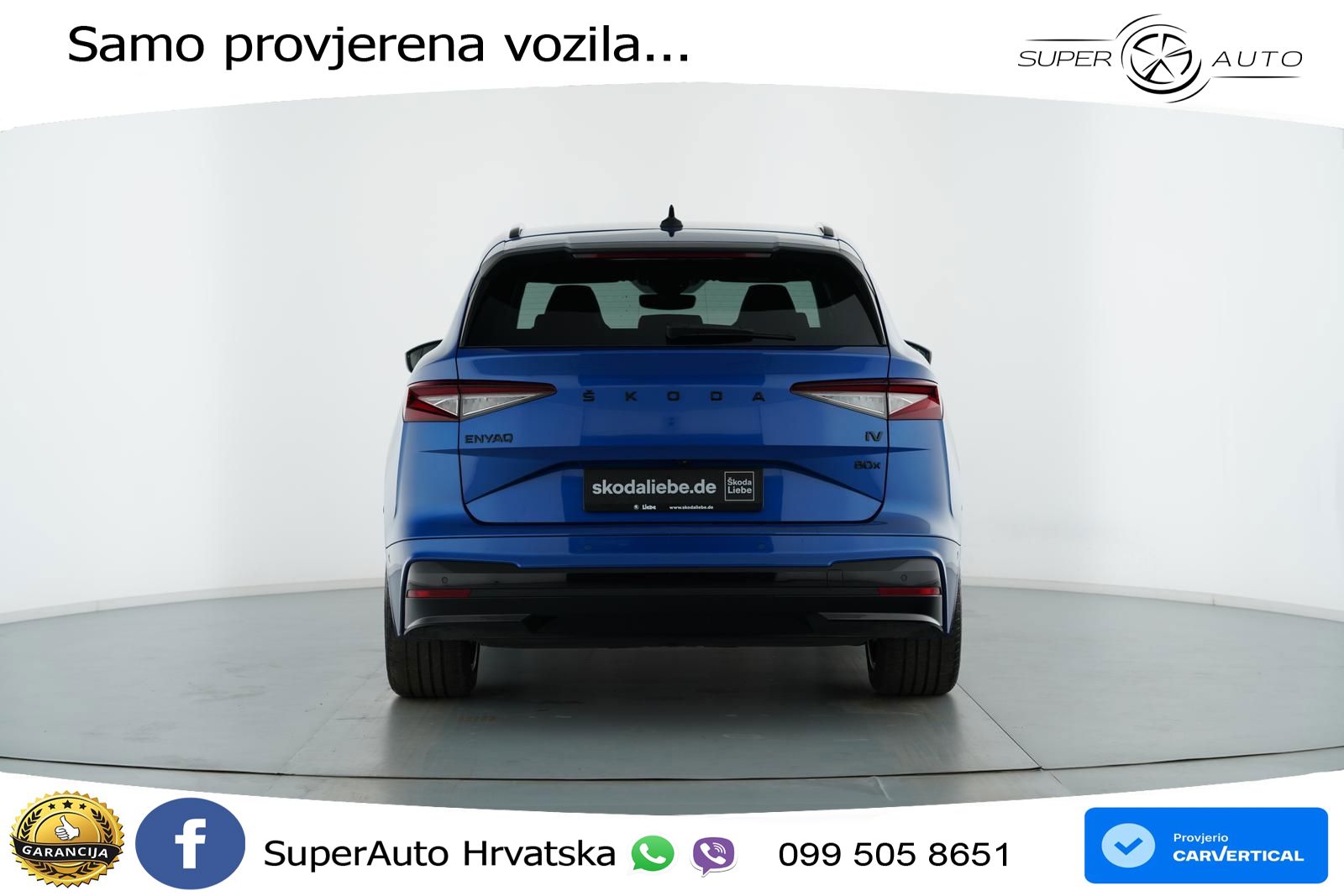 Škoda Enyaq iV 80x 82 kWh (265 KS) AWD SportLine