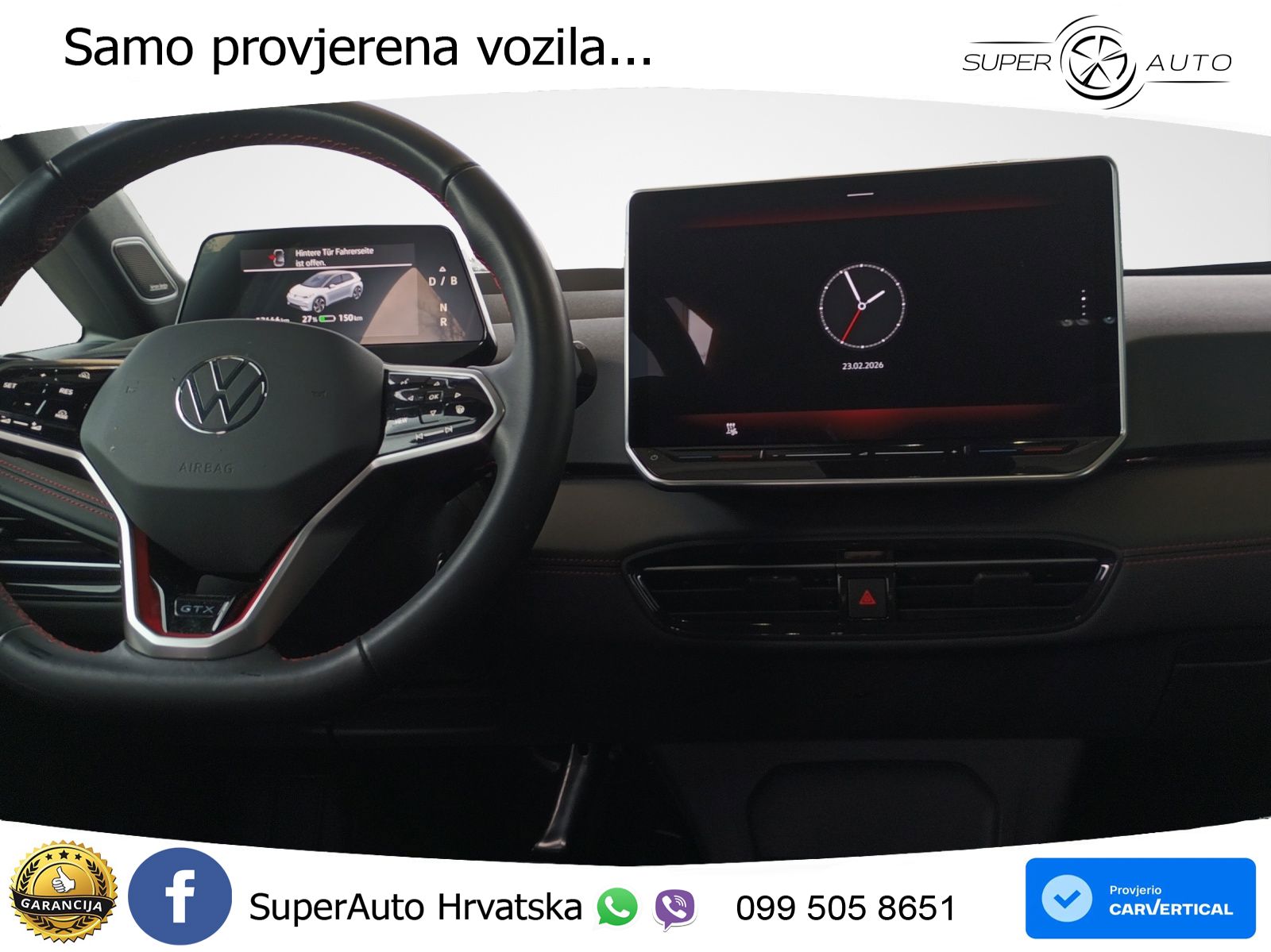 Volkswagen ID.3 GTX Performance 84 kWh (326 KS) LED+GR SJED+ACC