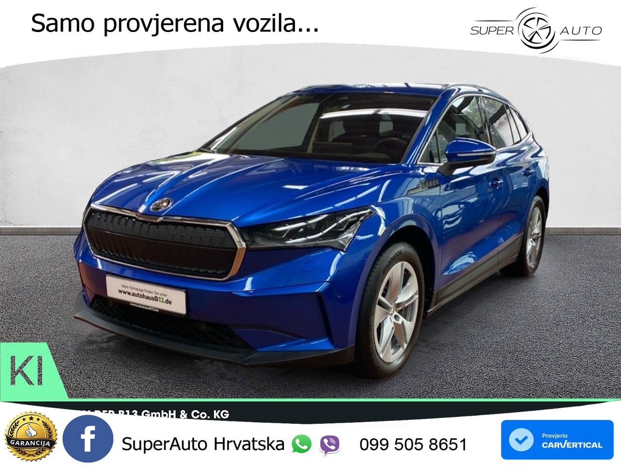 Škoda Enyaq iV 80 82 kWh (204 KS) LED+GR SJED+ACC
