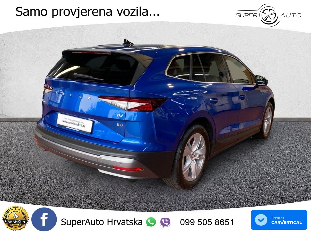 Škoda Enyaq iV 80 82 kWh (204 KS) LED+GR SJED+ACC