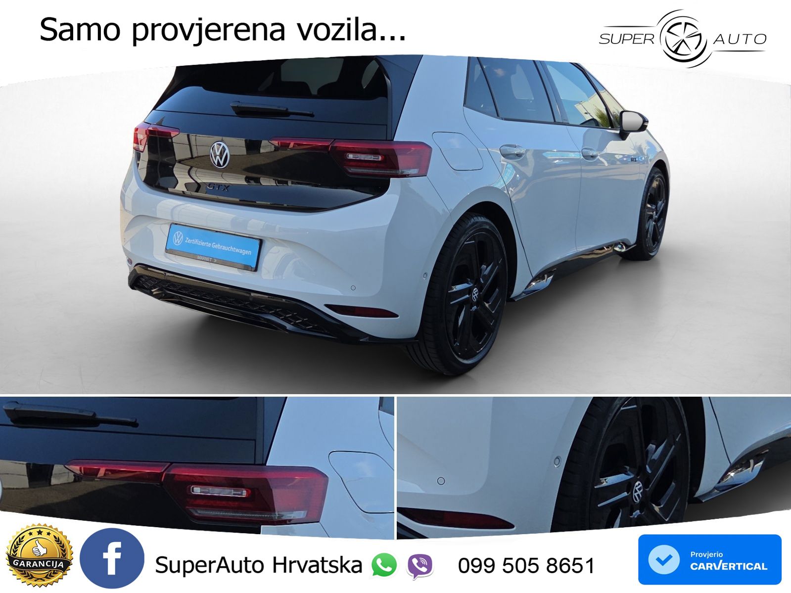 Volkswagen ID.3 GTX Performance 84 kWh (326 KS) LED+GR SJED+ACC