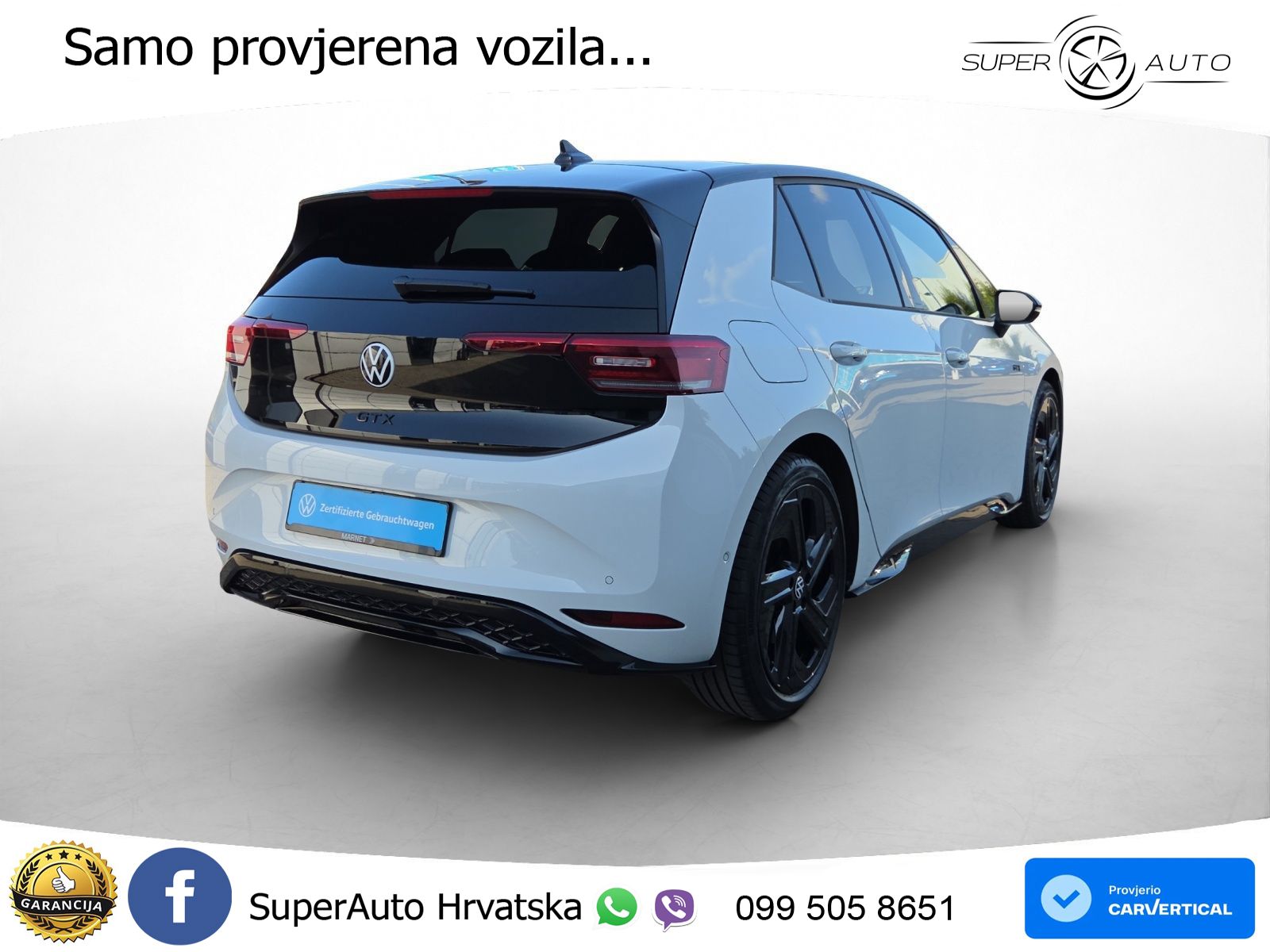 Volkswagen ID.3 GTX Performance 84 kWh (326 KS) LED+GR SJED+ACC