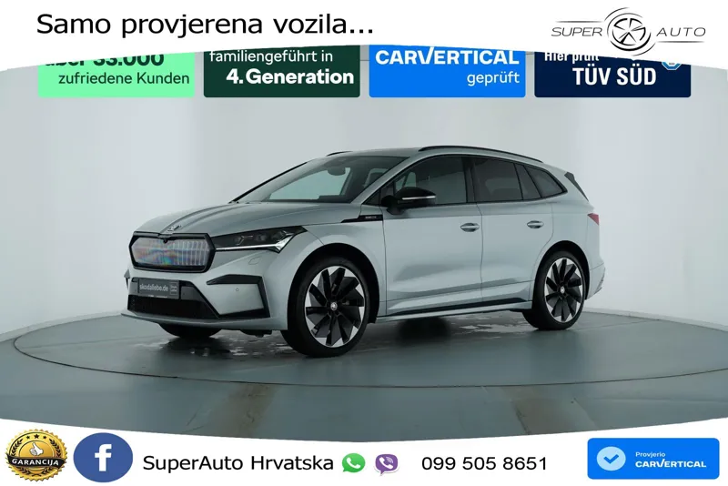 Škoda Enyaq iV 80x 82 kWh (265 KS) AWD SportLine LED+GR SJED+ACC