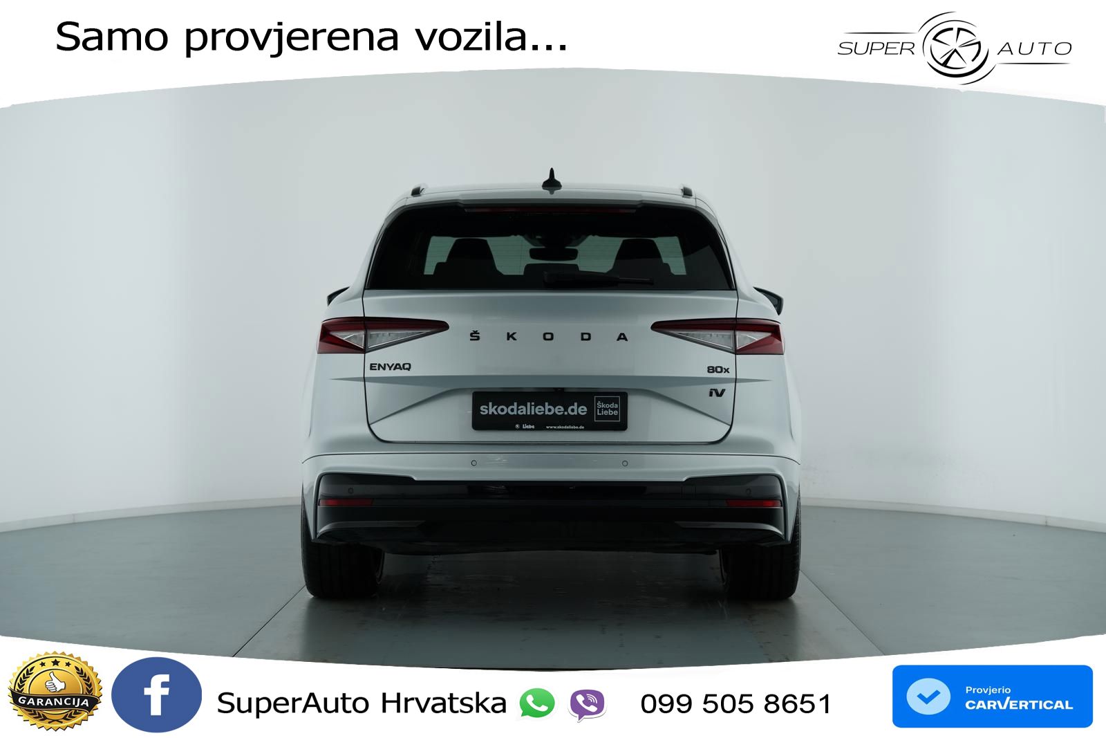 Škoda Enyaq iV 80x 82 kWh (265 KS) AWD SportLine LED+GR SJED+ACC