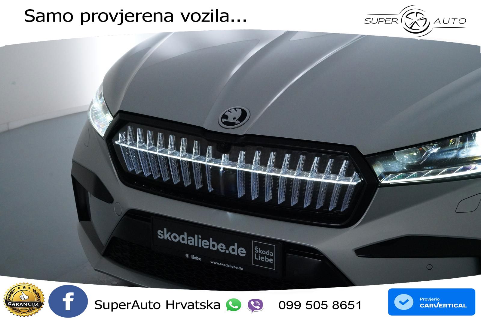 Škoda Enyaq iV 80x 82 kWh (265 KS) AWD SportLine LED+GR SJED+ACC