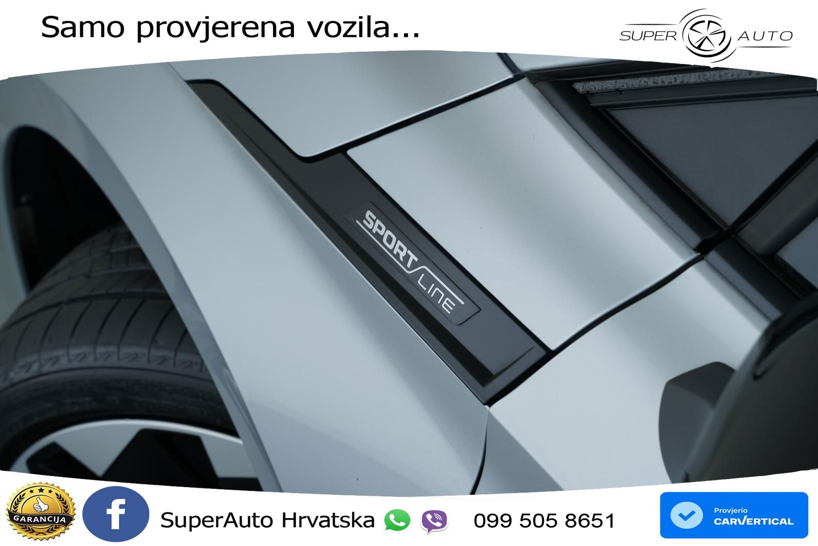 Škoda Enyaq iV 80x 82 kWh (265 KS) AWD SportLine LED+GR SJED+ACC