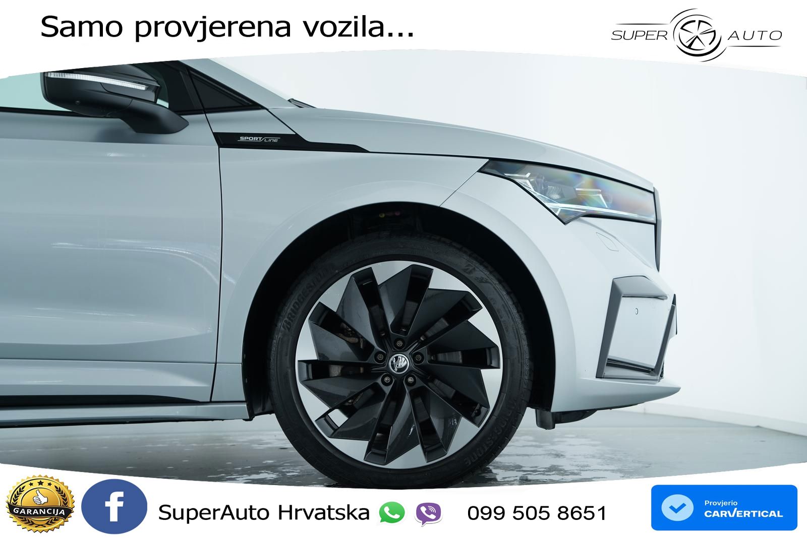 Škoda Enyaq iV 80x 82 kWh (265 KS) AWD SportLine LED+GR SJED+ACC