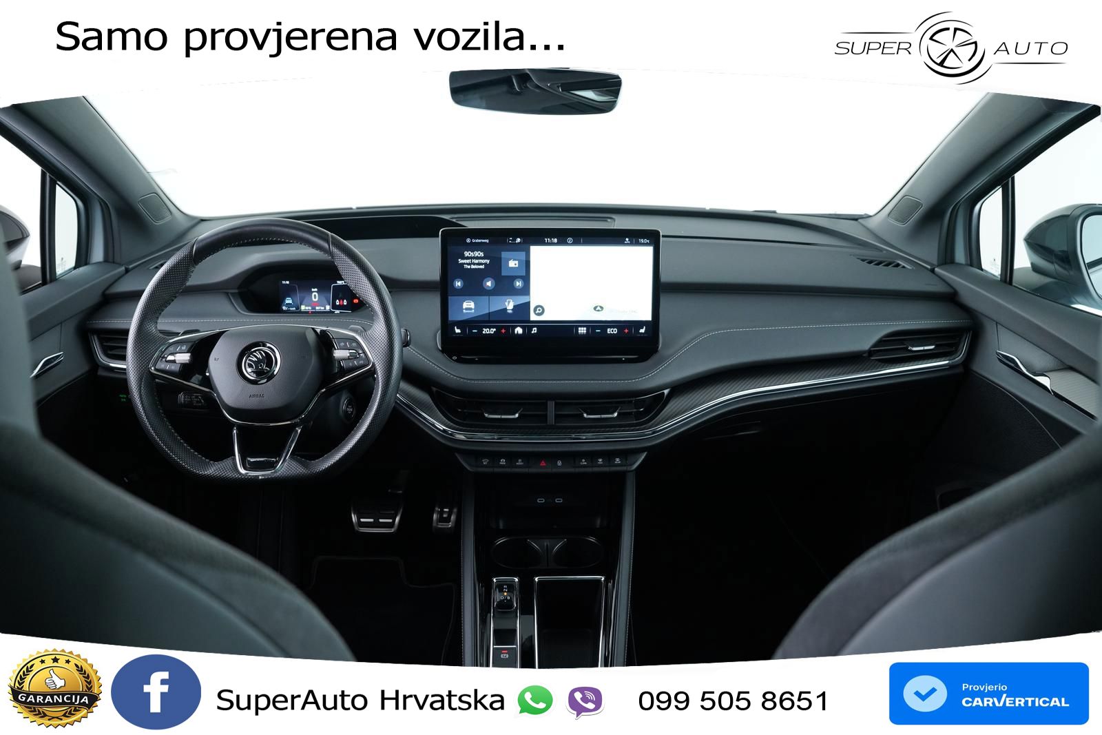 Škoda Enyaq iV 80x 82 kWh (265 KS) AWD SportLine LED+GR SJED+ACC