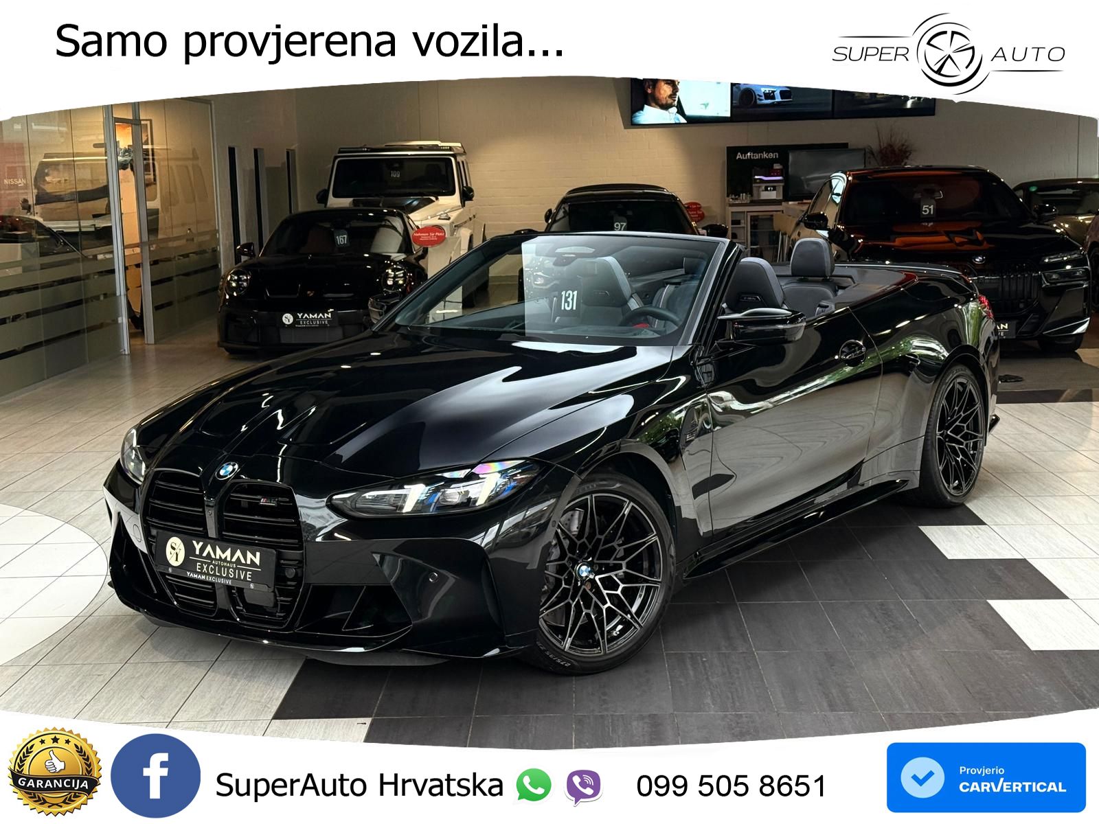 BMW M4 Convertible Competition 3.0 (530 KS) xDrive Steptronic LED+GR SJED+ACC