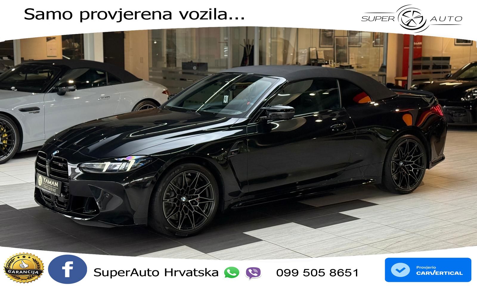BMW M4 Convertible Competition 3.0 (530 KS) xDrive Steptronic LED+GR SJED+ACC