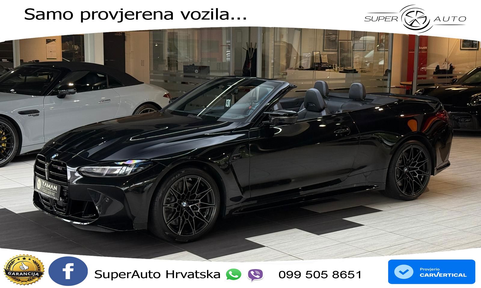 BMW M4 Convertible Competition 3.0 (530 KS) xDrive Steptronic LED+GR SJED+ACC