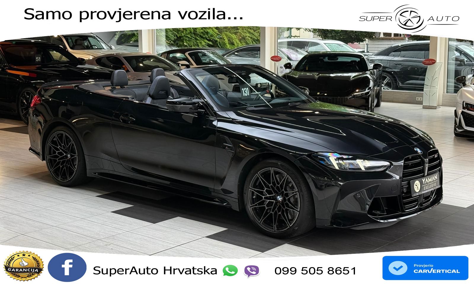 BMW M4 Convertible Competition 3.0 (530 KS) xDrive Steptronic LED+GR SJED+ACC