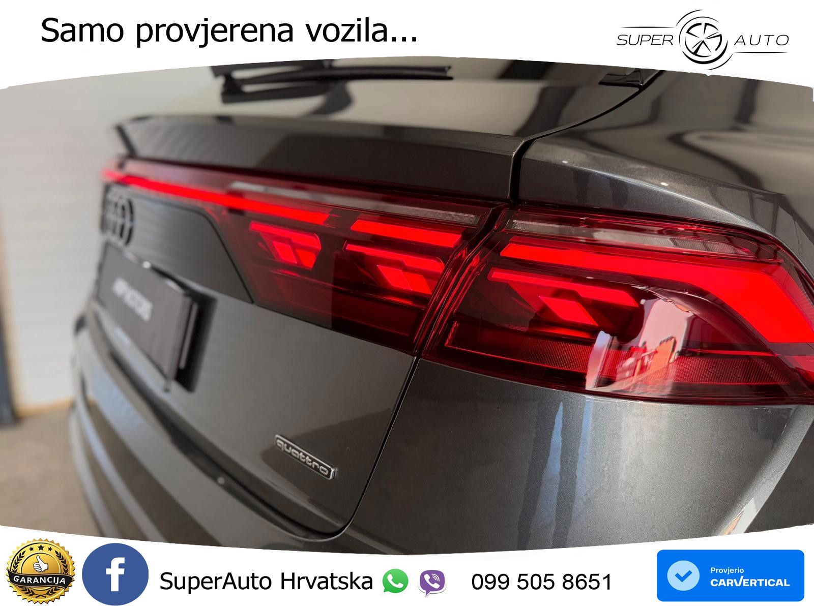 Audi Q8 60 TFSIe V6 (490 KS) quattro Tiptronic 489 KS LED+GR SJED+ACC