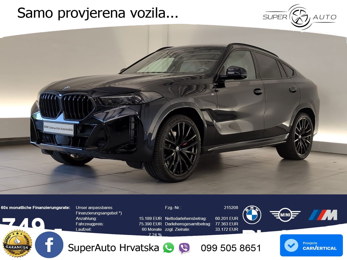 BMW X6 40d (352 KS) xDrive Steptronic M Sport LED+GR SJED+ACC