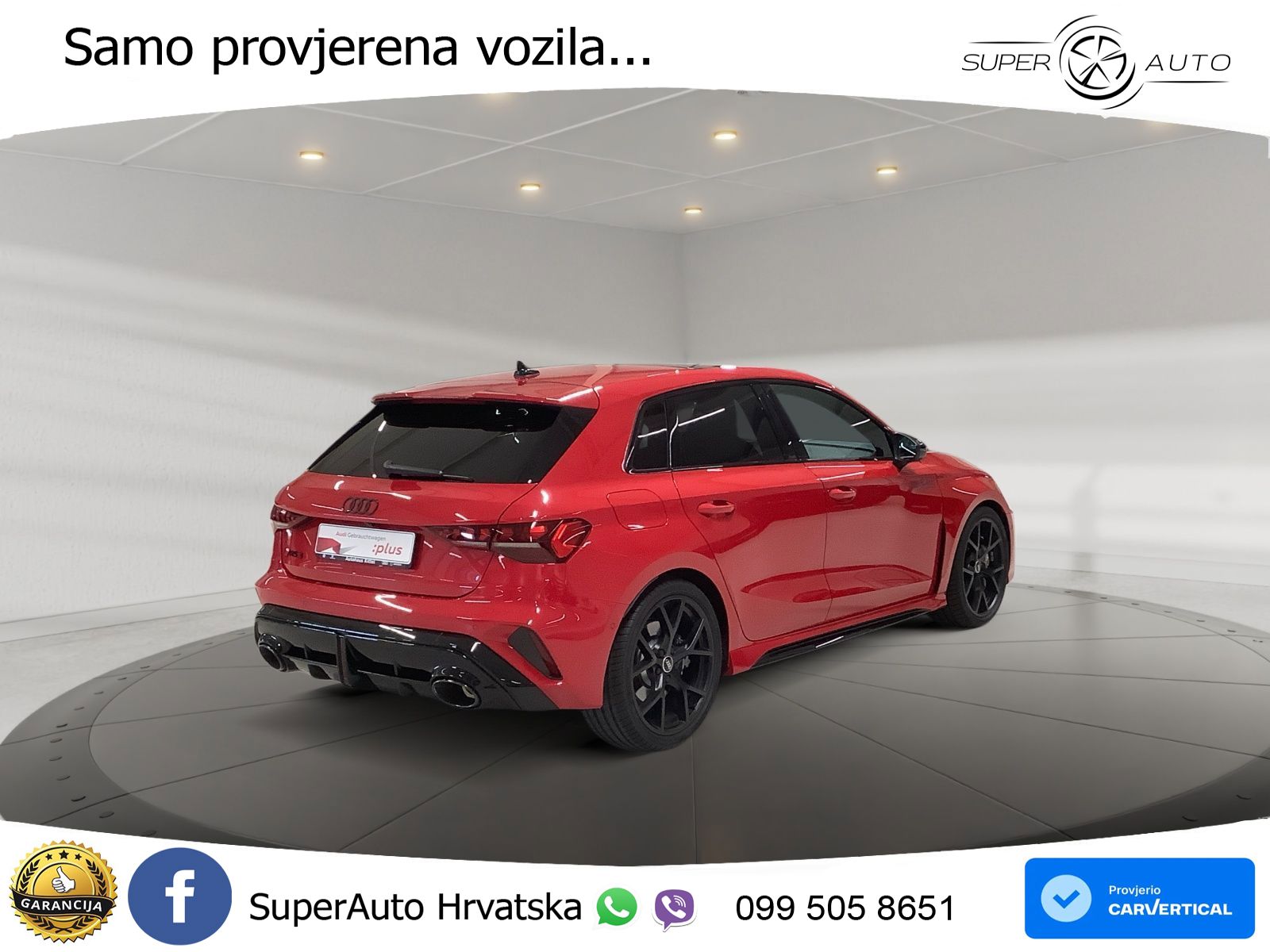 Audi RS3 Sportback 2.5 TFSI (400 KS) quattro S tronic LED+GR SJED+ACC