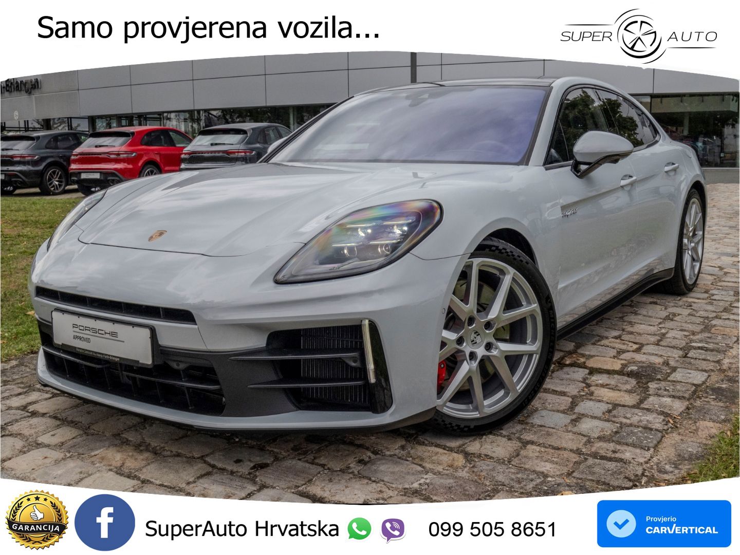 Porsche Panamera 4S 2.9 V6 (544 KS) E-Hybrid PDK ZRAČNI+ACC+GR SJED+KAM+PANO
