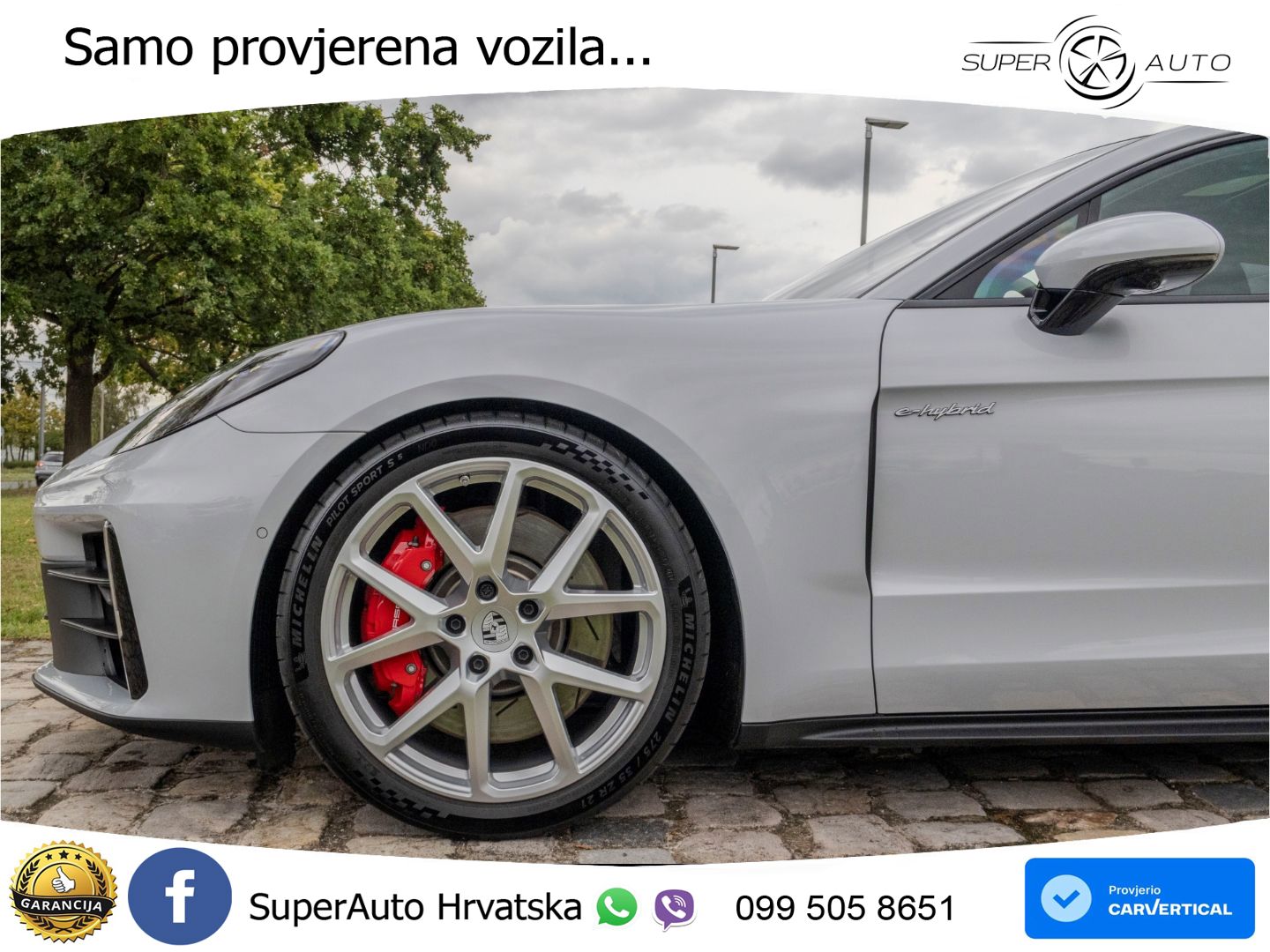 Porsche Panamera 4S 2.9 V6 (544 KS) E-Hybrid PDK ZRAČNI+ACC+GR SJED+KAM+PANO