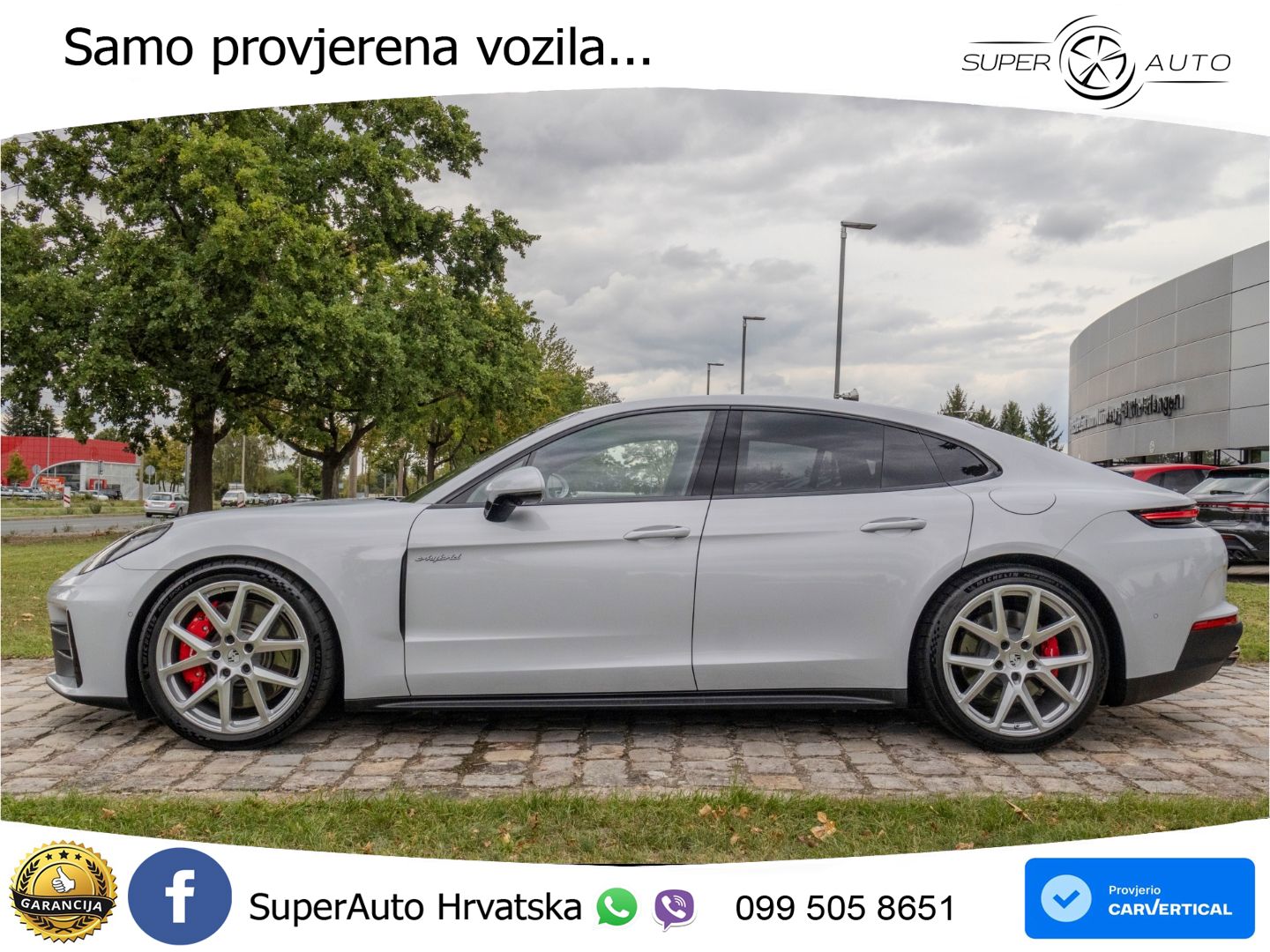 Porsche Panamera 4S 2.9 V6 (544 KS) E-Hybrid PDK ZRAČNI+ACC+GR SJED+KAM+PANO