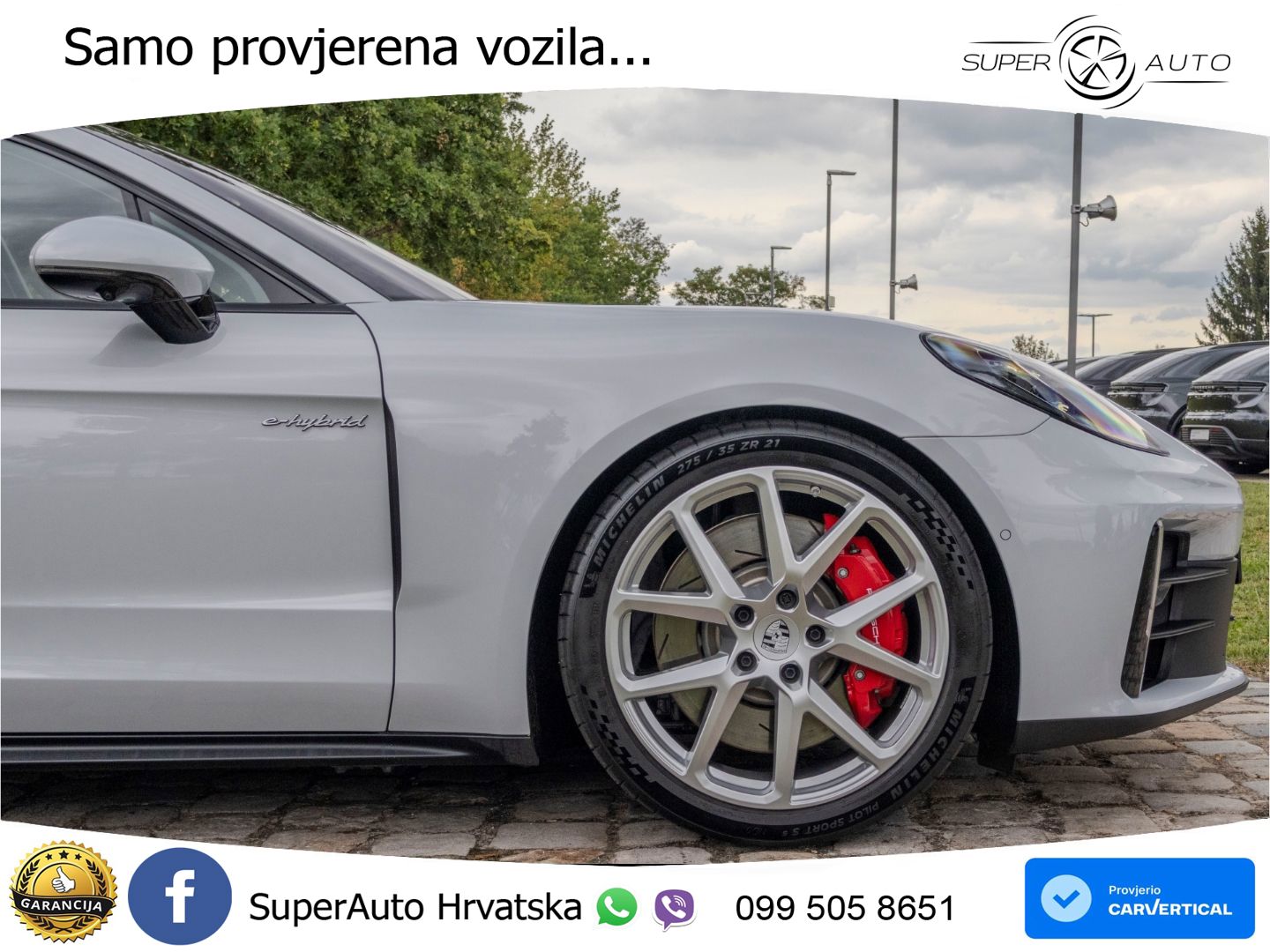 Porsche Panamera 4S 2.9 V6 (544 KS) E-Hybrid PDK ZRAČNI+ACC+GR SJED+KAM+PANO