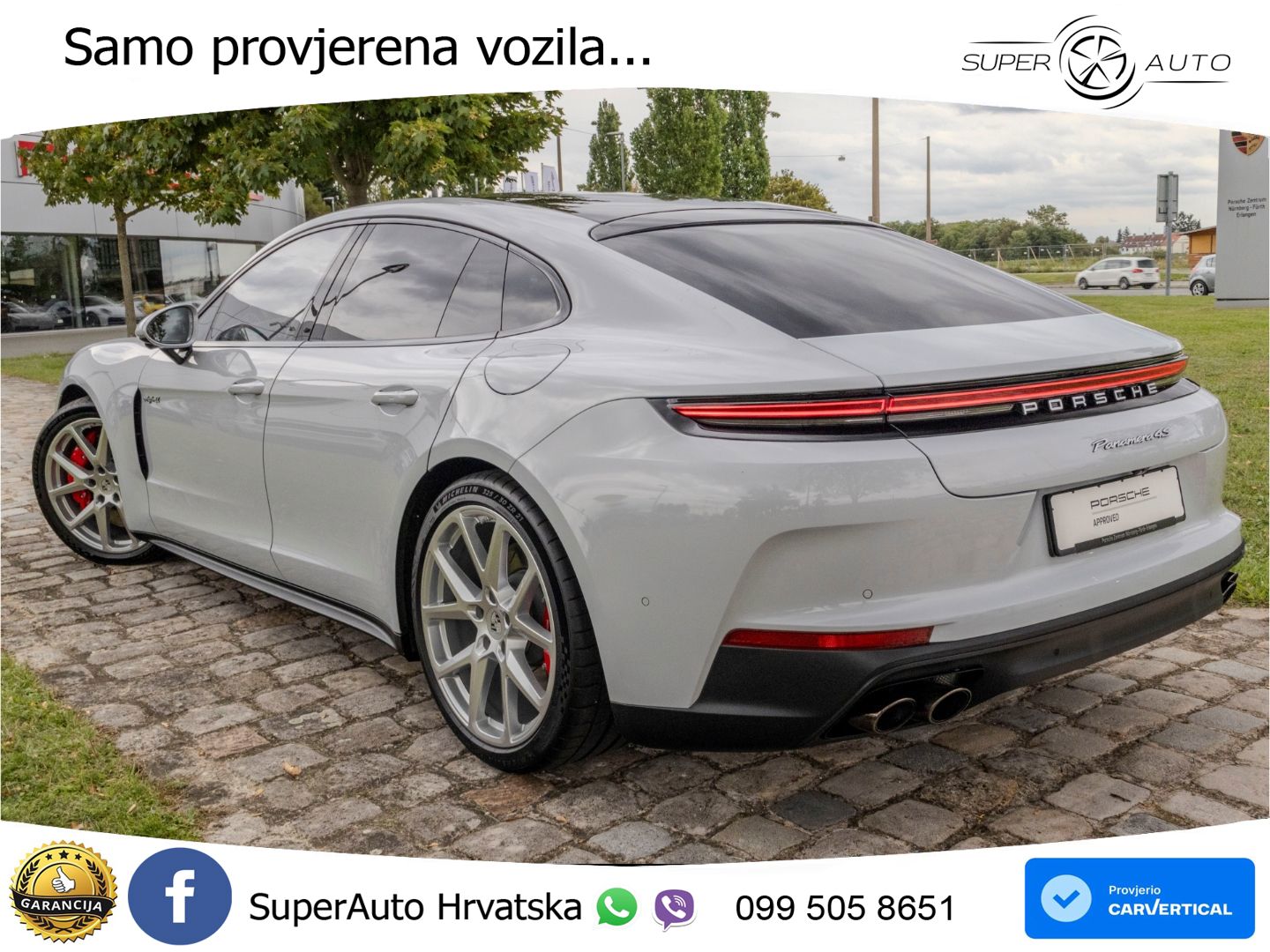 Porsche Panamera 4S 2.9 V6 (544 KS) E-Hybrid PDK ZRAČNI+ACC+GR SJED+KAM+PANO