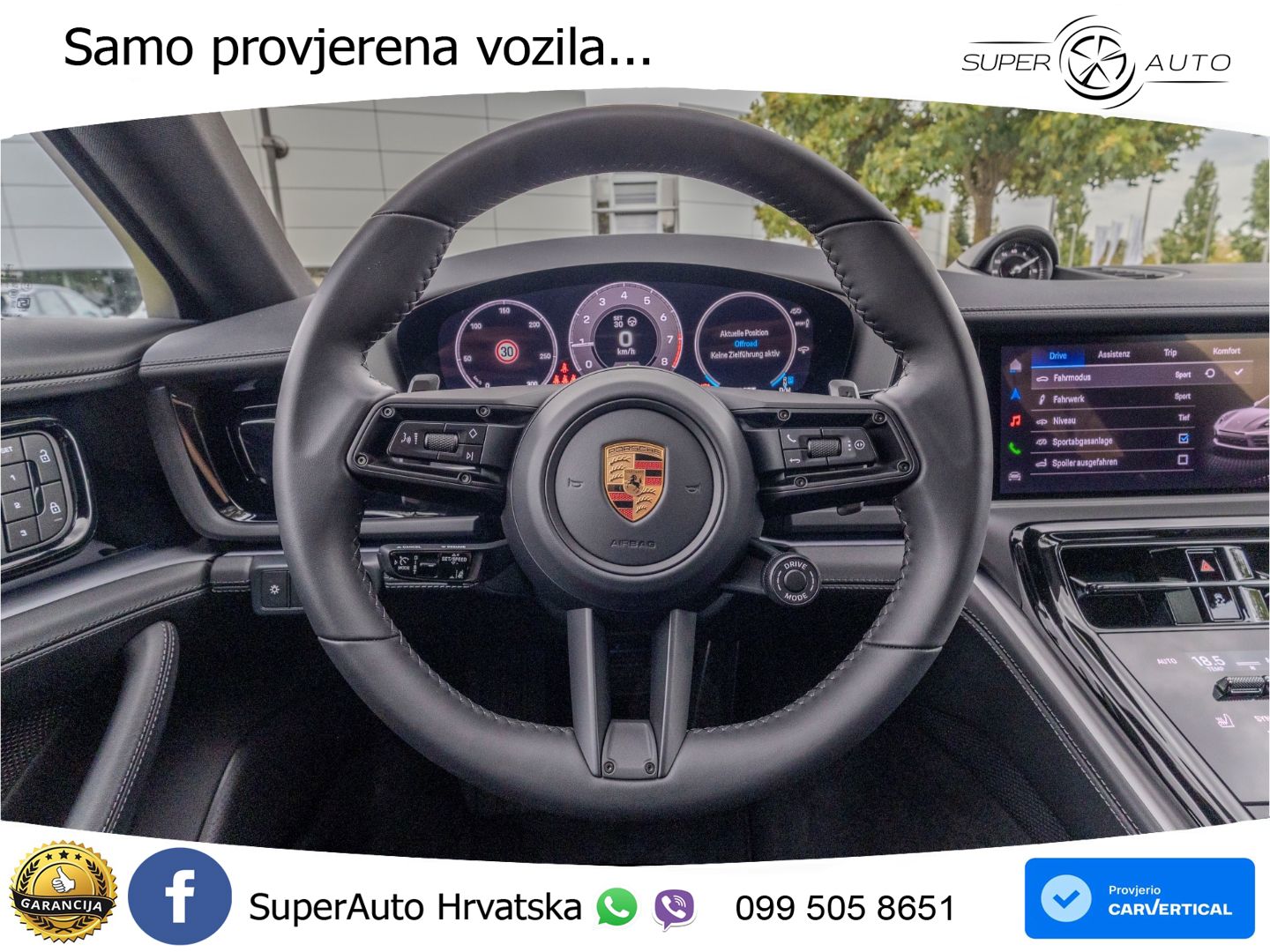 Porsche Panamera 4S 2.9 V6 (544 KS) E-Hybrid PDK ZRAČNI+ACC+GR SJED+KAM+PANO