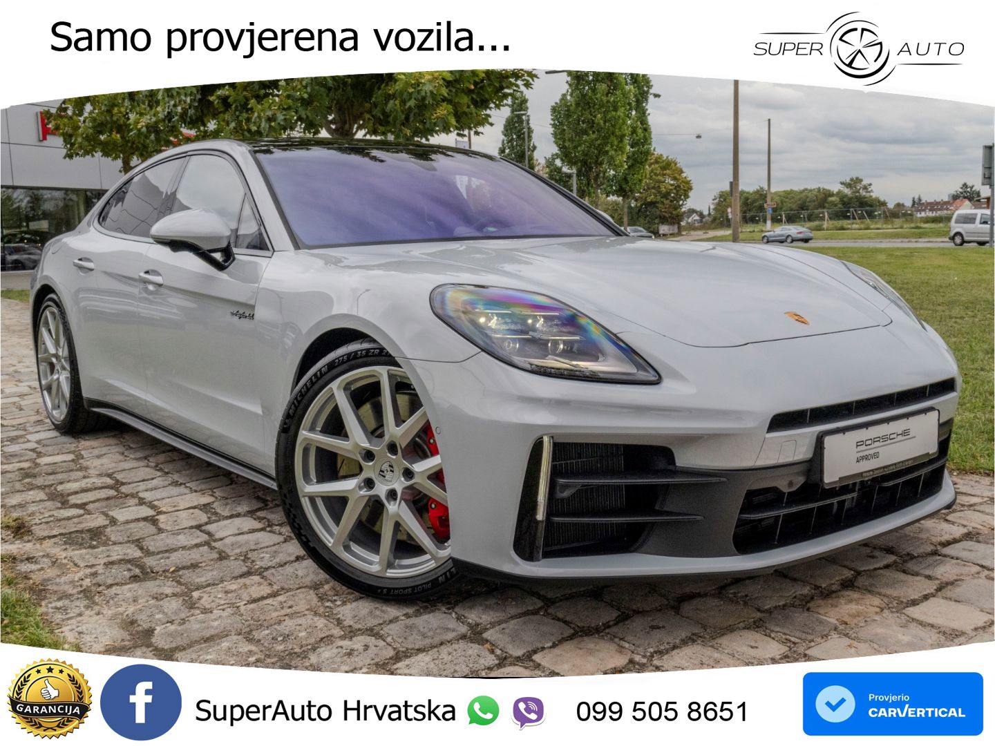Porsche Panamera 4S 2.9 V6 (544 KS) E-Hybrid PDK ZRAČNI+ACC+GR SJED+KAM+PANO