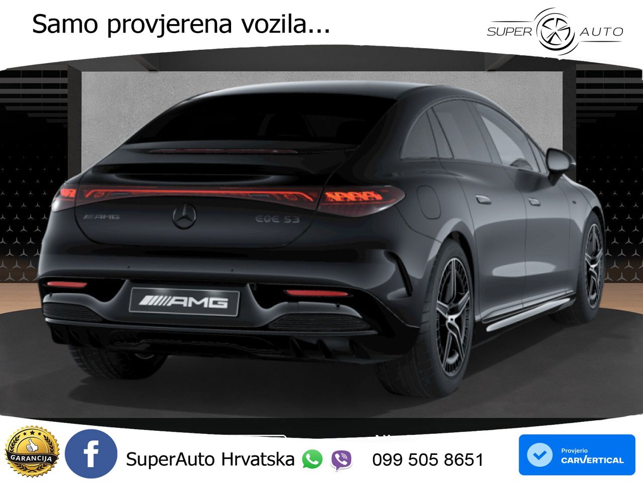 Mercedes EQE AMG 53 100 kWh (625 KS) 4MATIC+ ZRAČNI+ACC+GR SJED+KAM