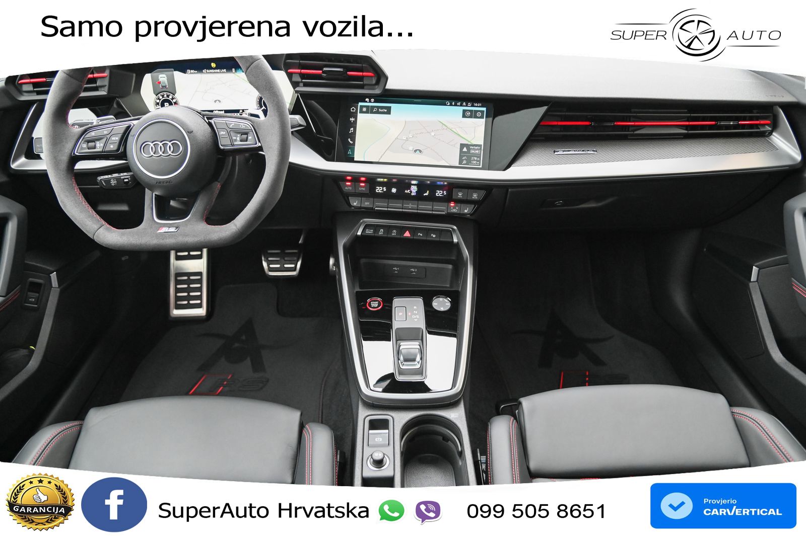 Audi RS3 Sedan 2.5 TFSI (400 KS) quattro S tronic LED+GR SJED+ACC