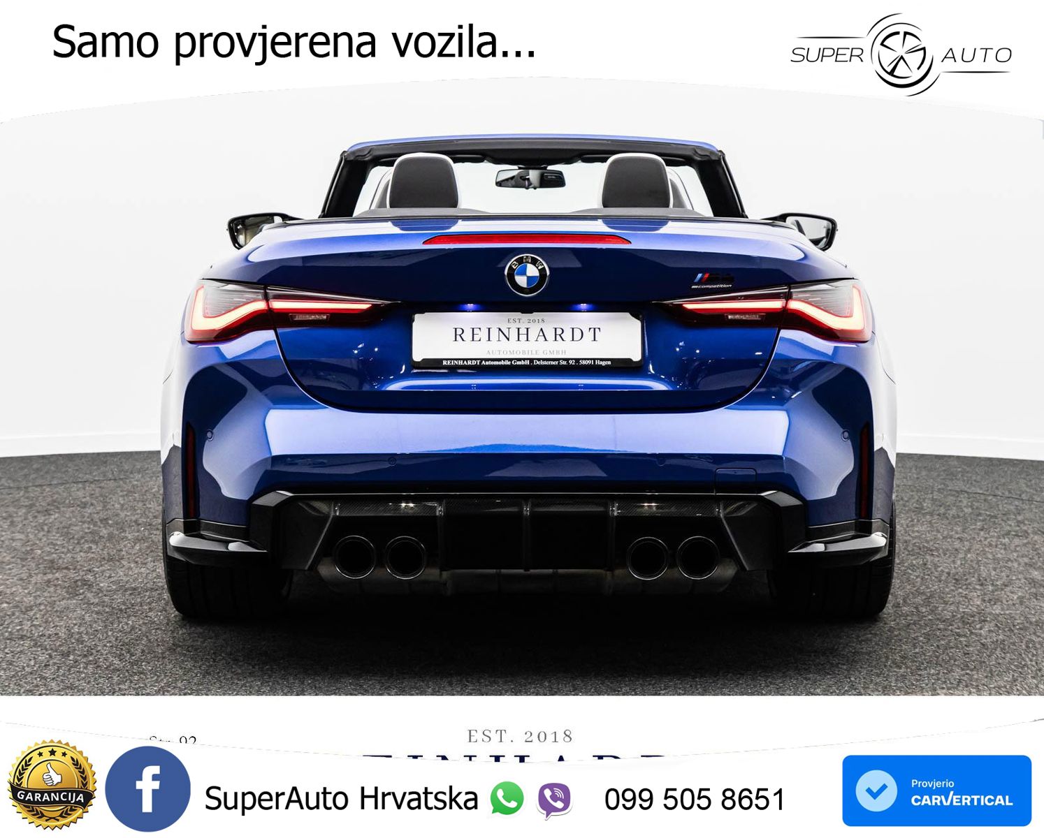 BMW M4 Convertible Competition 3.0 (510 KS) xDrive Steptronic